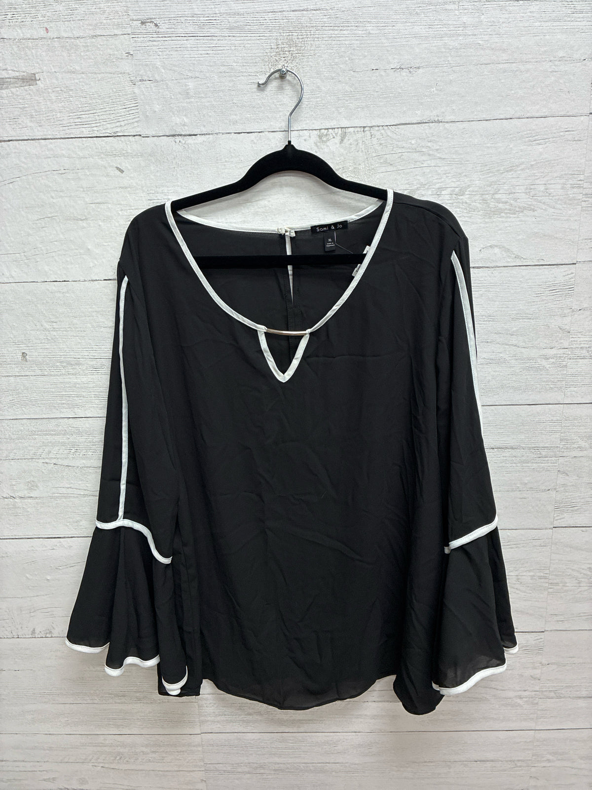 Size XL Sami Jo Black Womens Shirt
