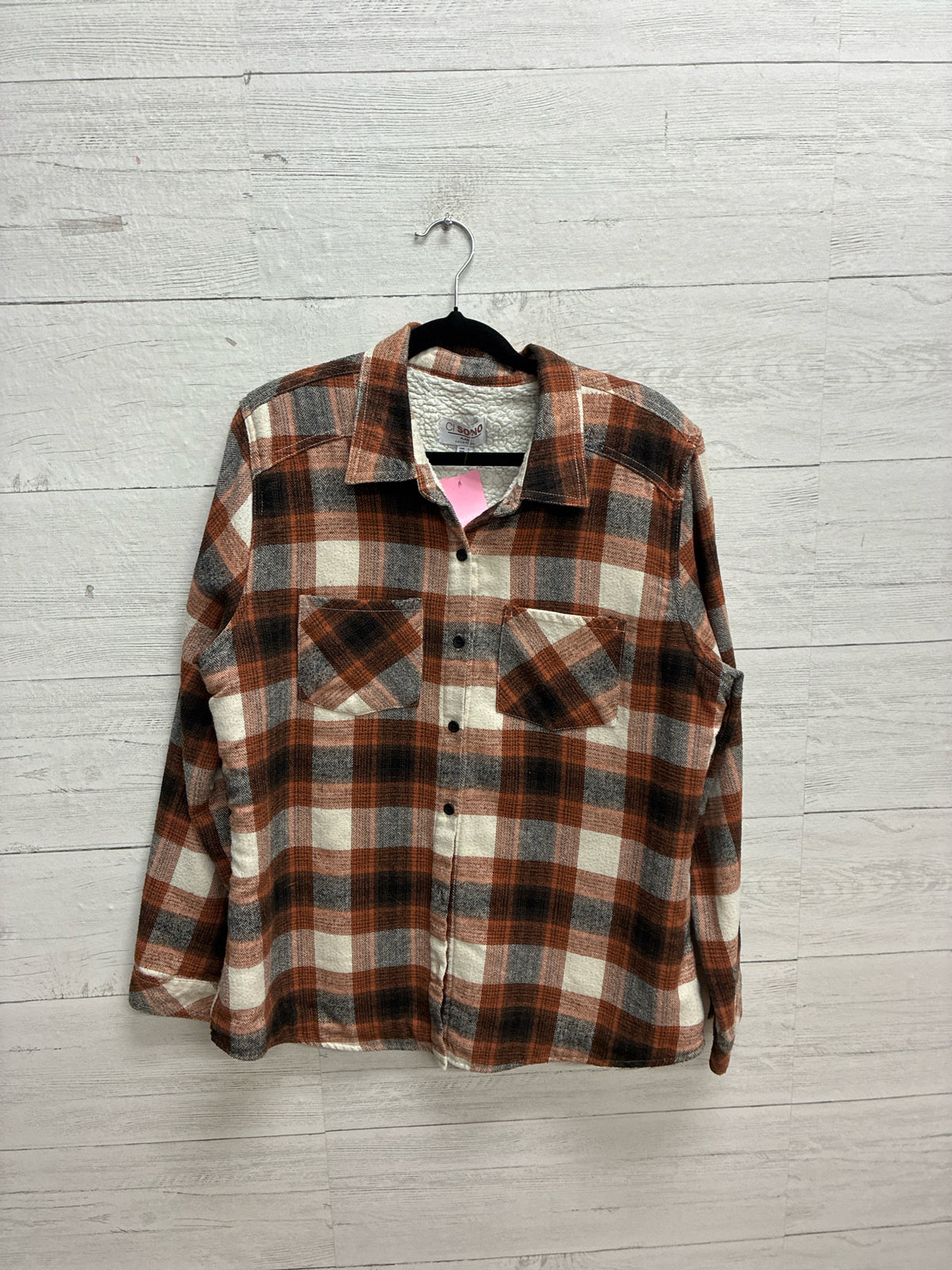 Size L Ci Sono Plaid Womens Shacket