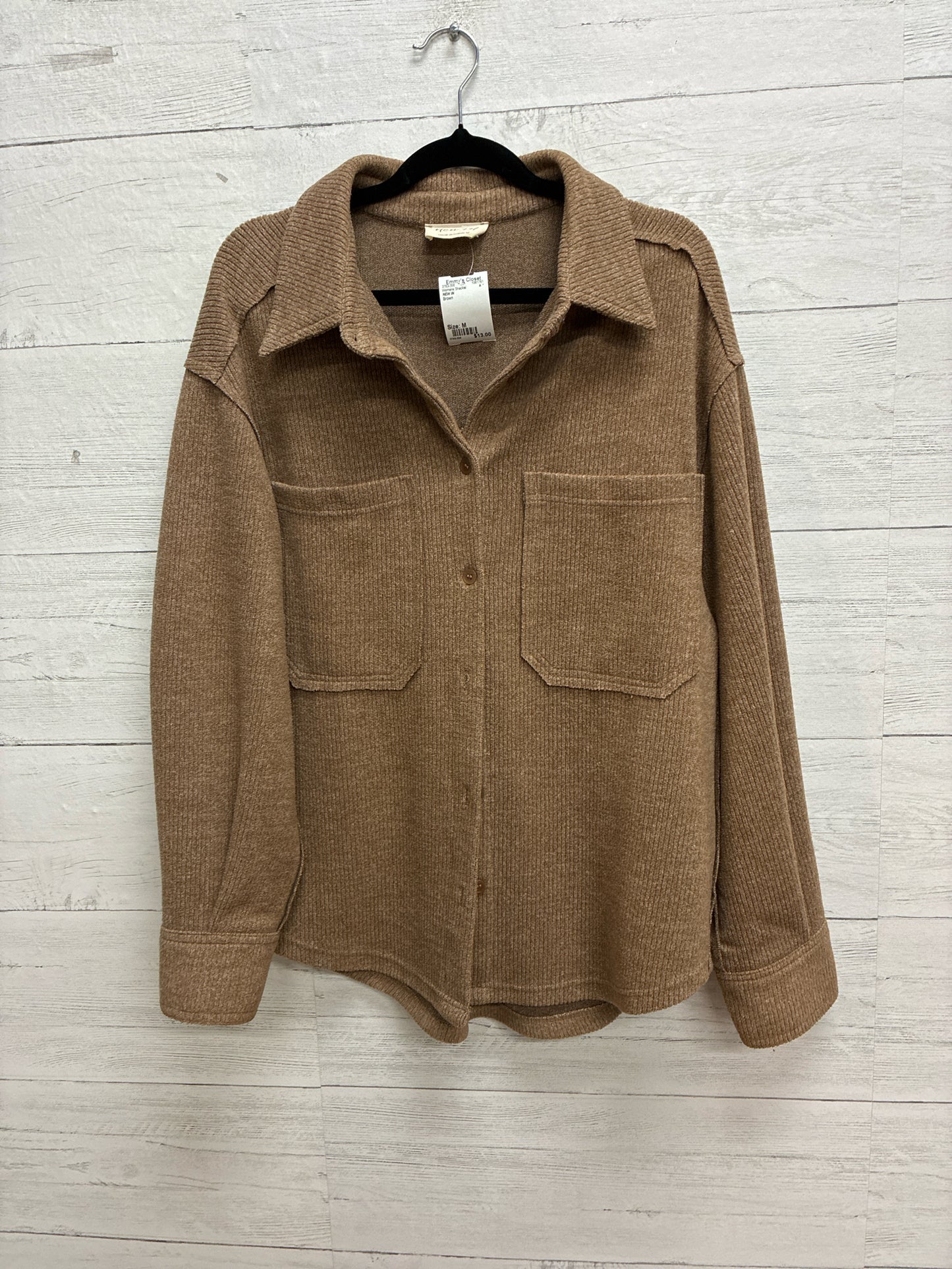 Size M NEW IN Brown Womens Shacket