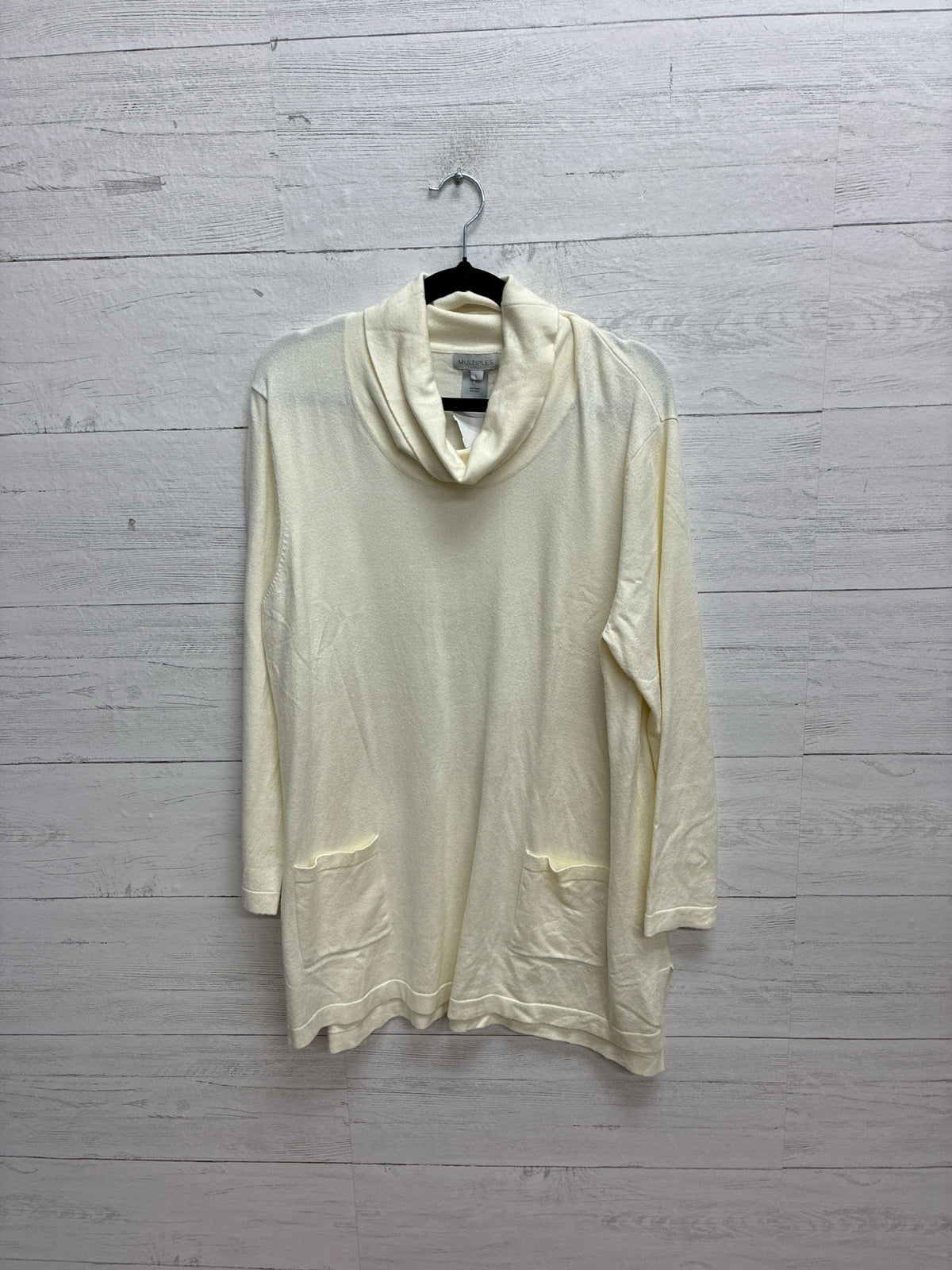 Size L Multiples Cream Womens Shirt
