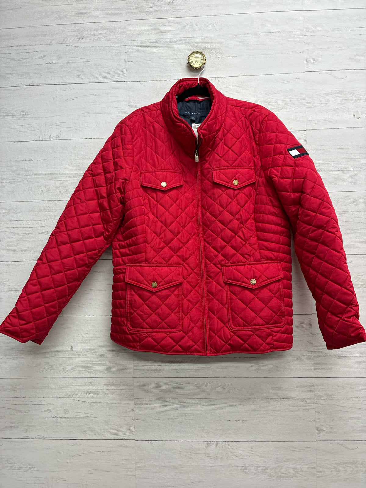 Size XL Tommy Hilfiger Red Womens Coat