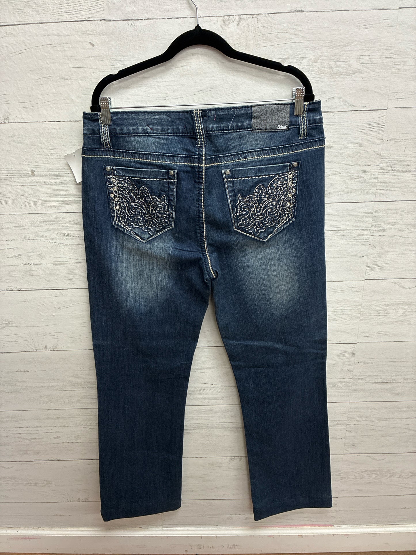 Size 16/34 Petrol Denim Womens Jeans