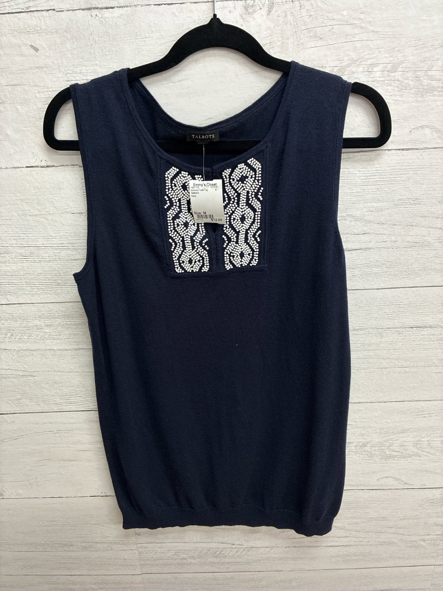 Size M Talbot's Navy Womens Tank-Top