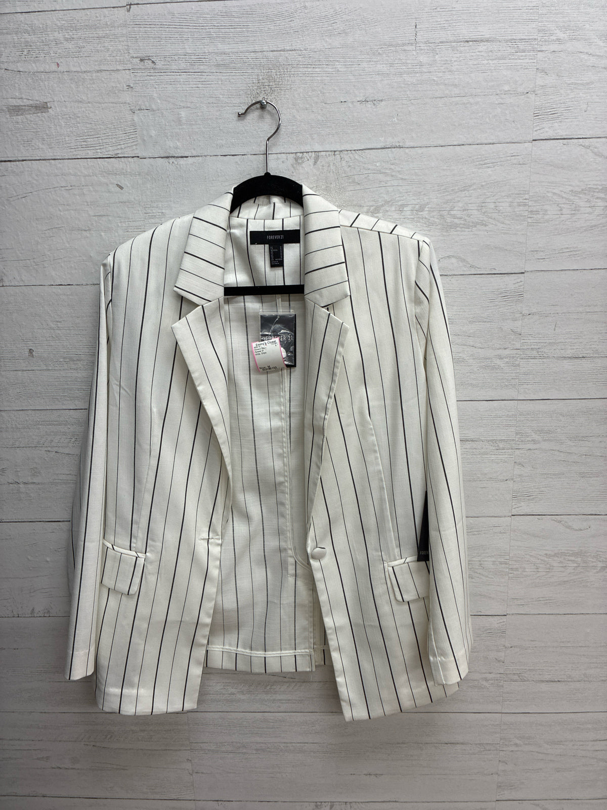 Size M Forever 21 White Womens Blazer