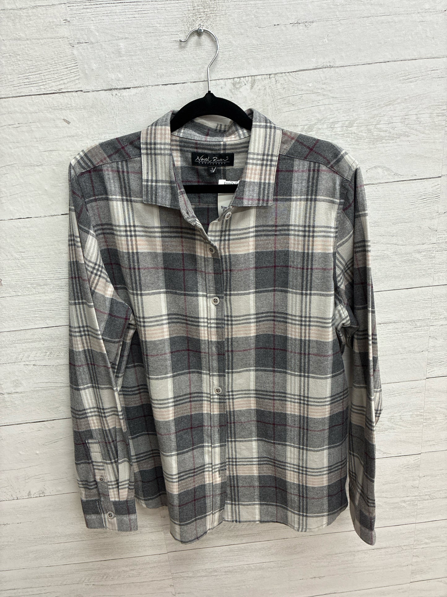 Size L North River Gray Womens Shirt