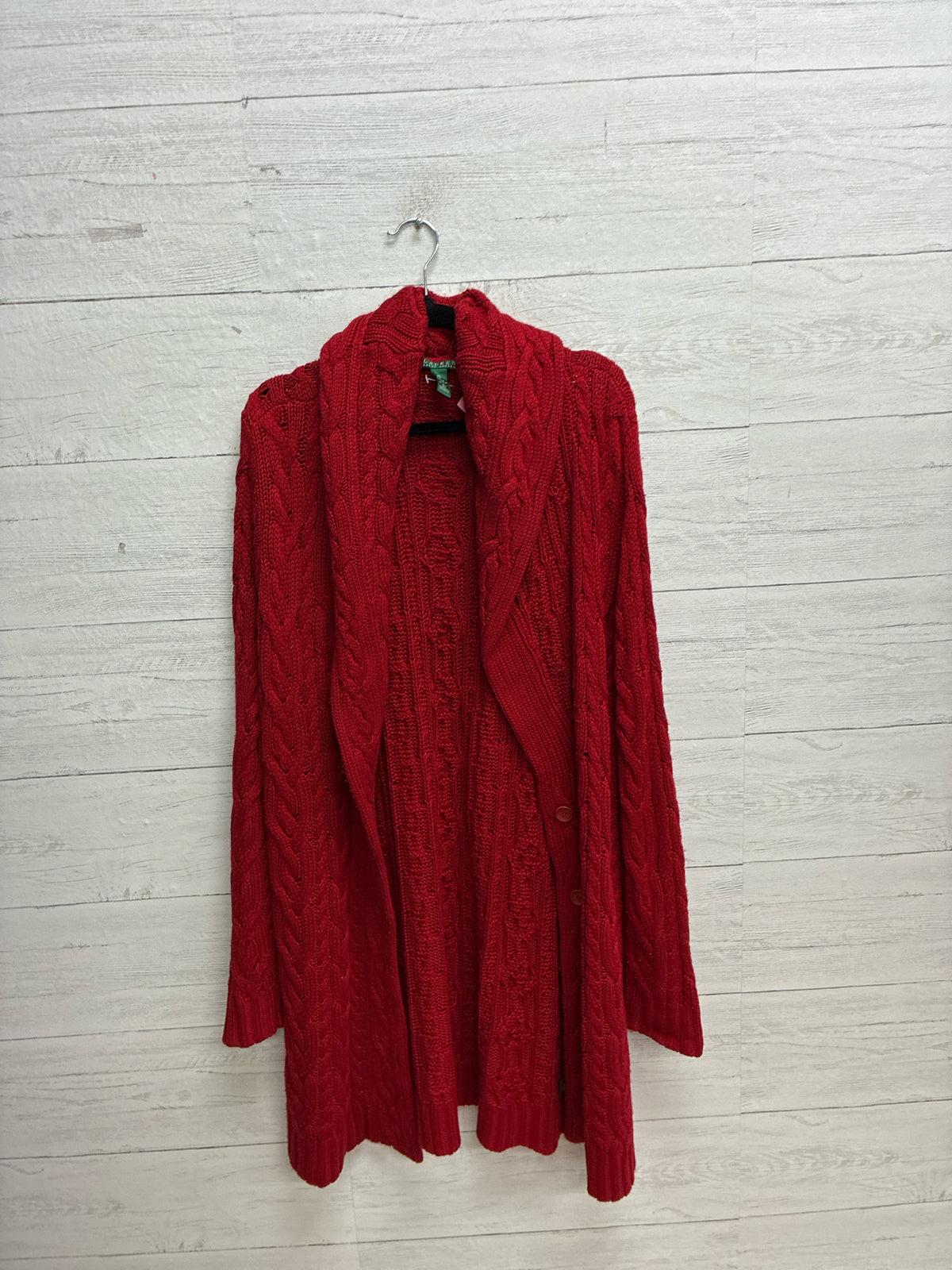 Size XL Ralph Lauren Red Womens Cardigan
