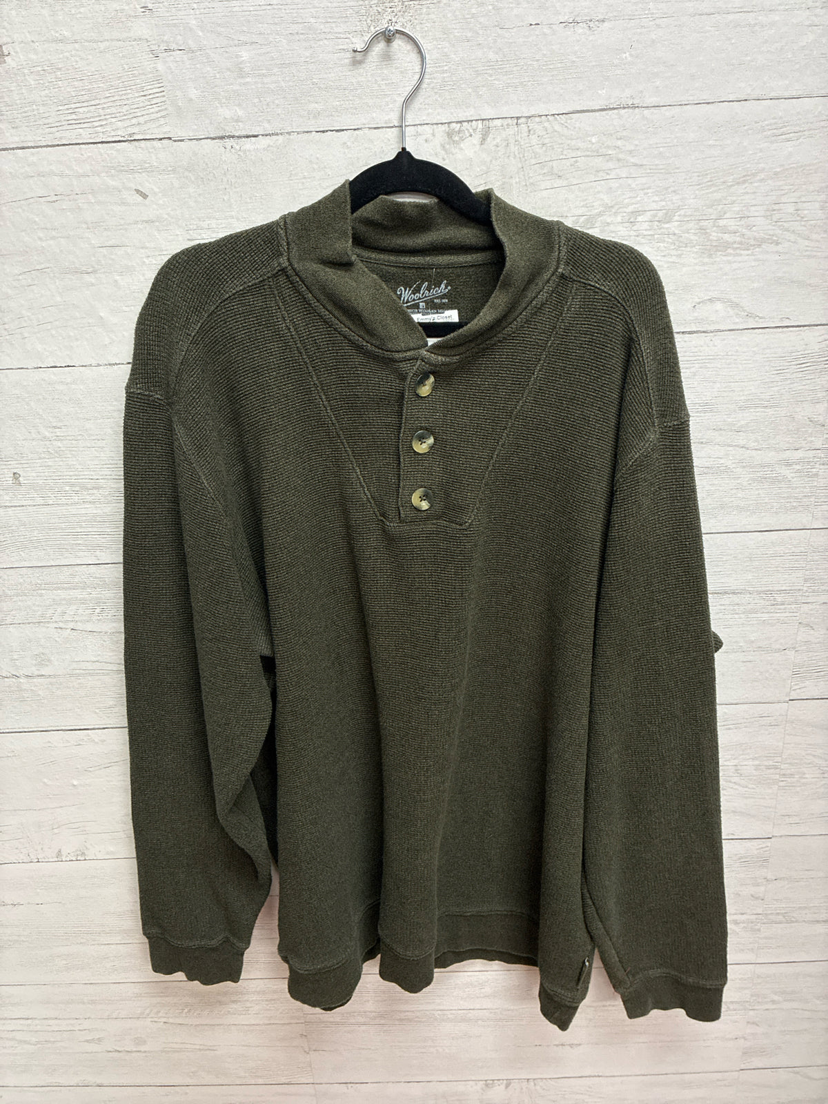 Size XL Woolrich Green Mens Sweatshirt