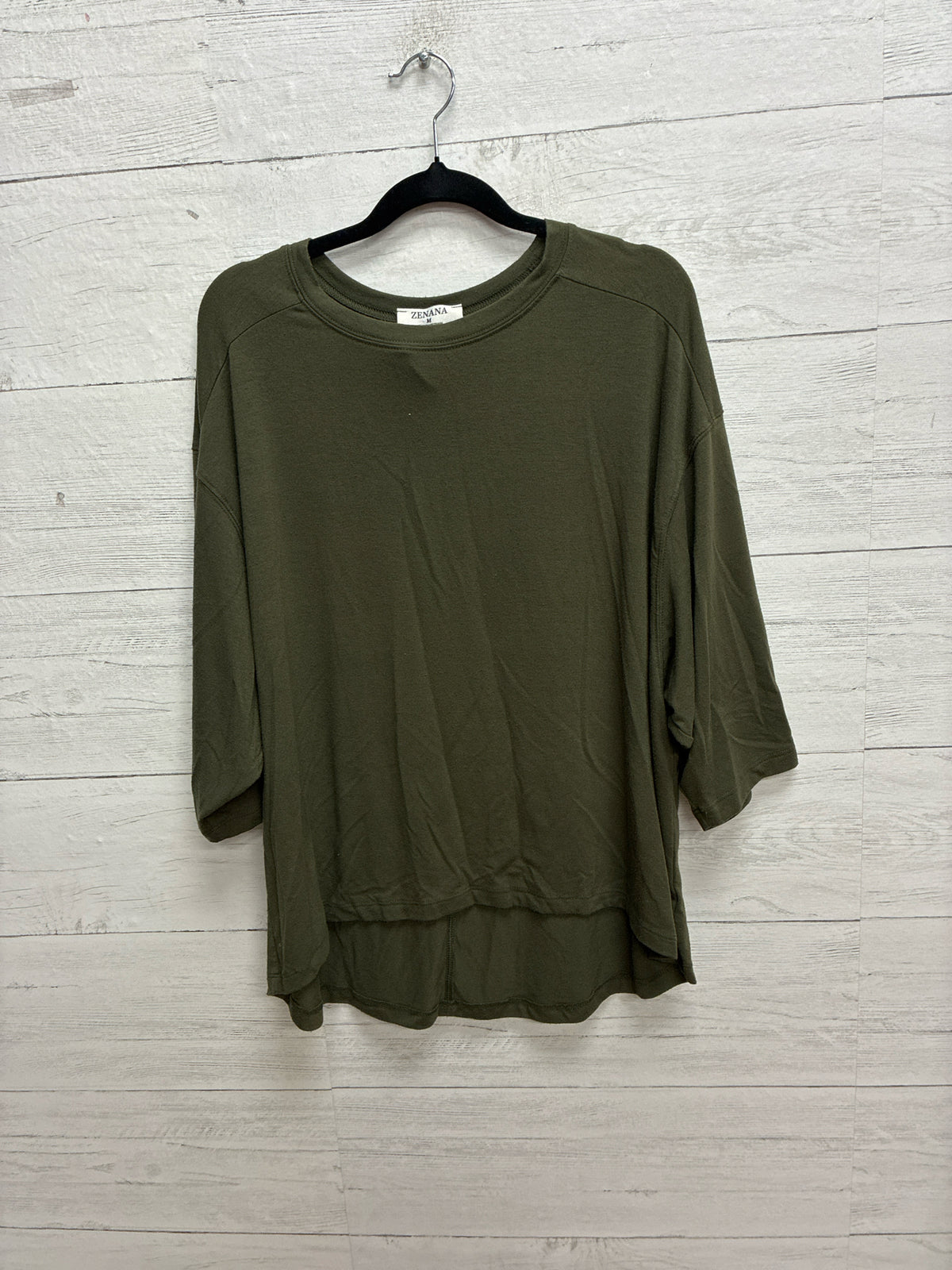 Size M Zenana Green Womens Shirt