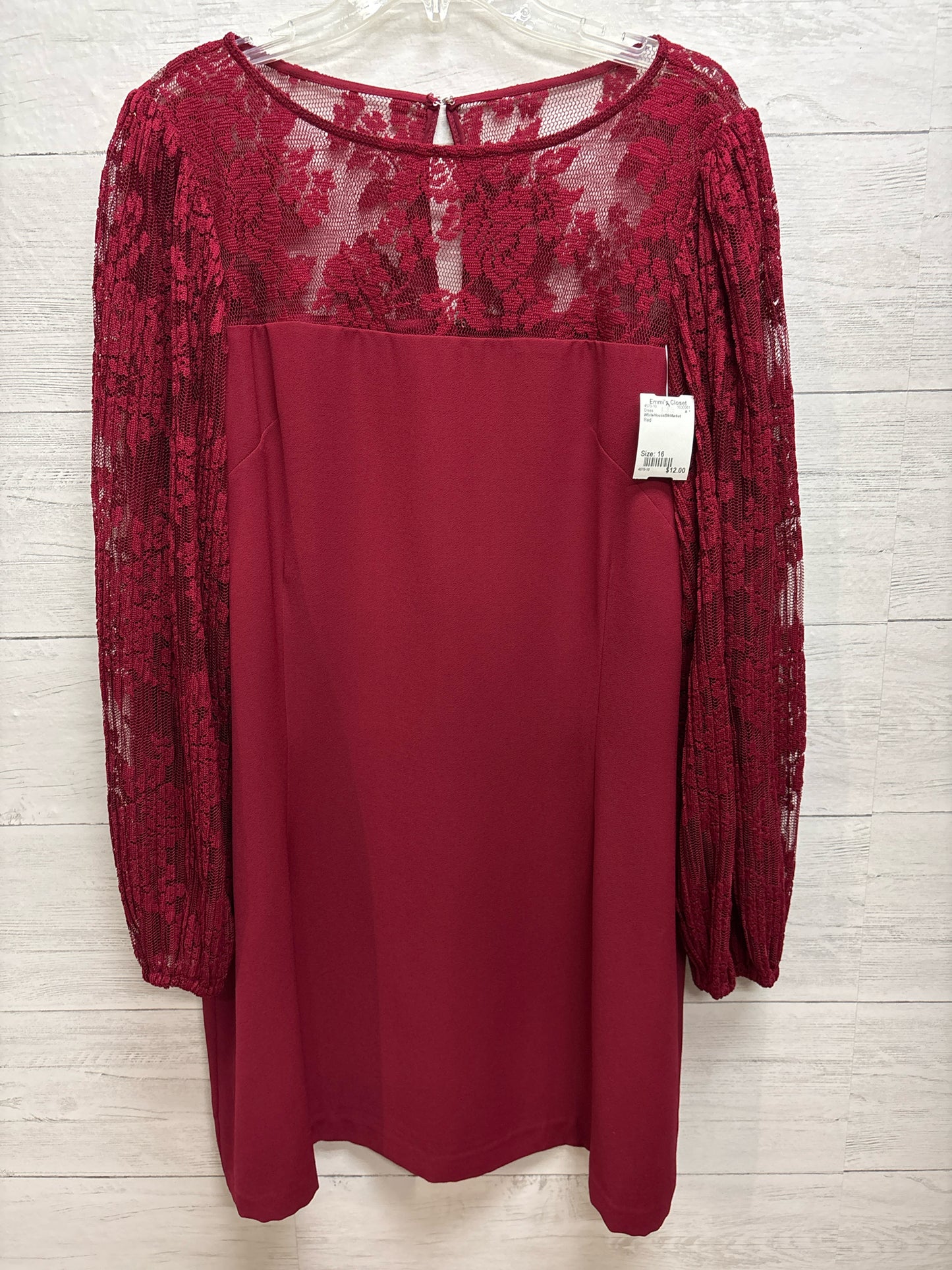 Size 16 WhiteHouseBlkMarket Red Dress