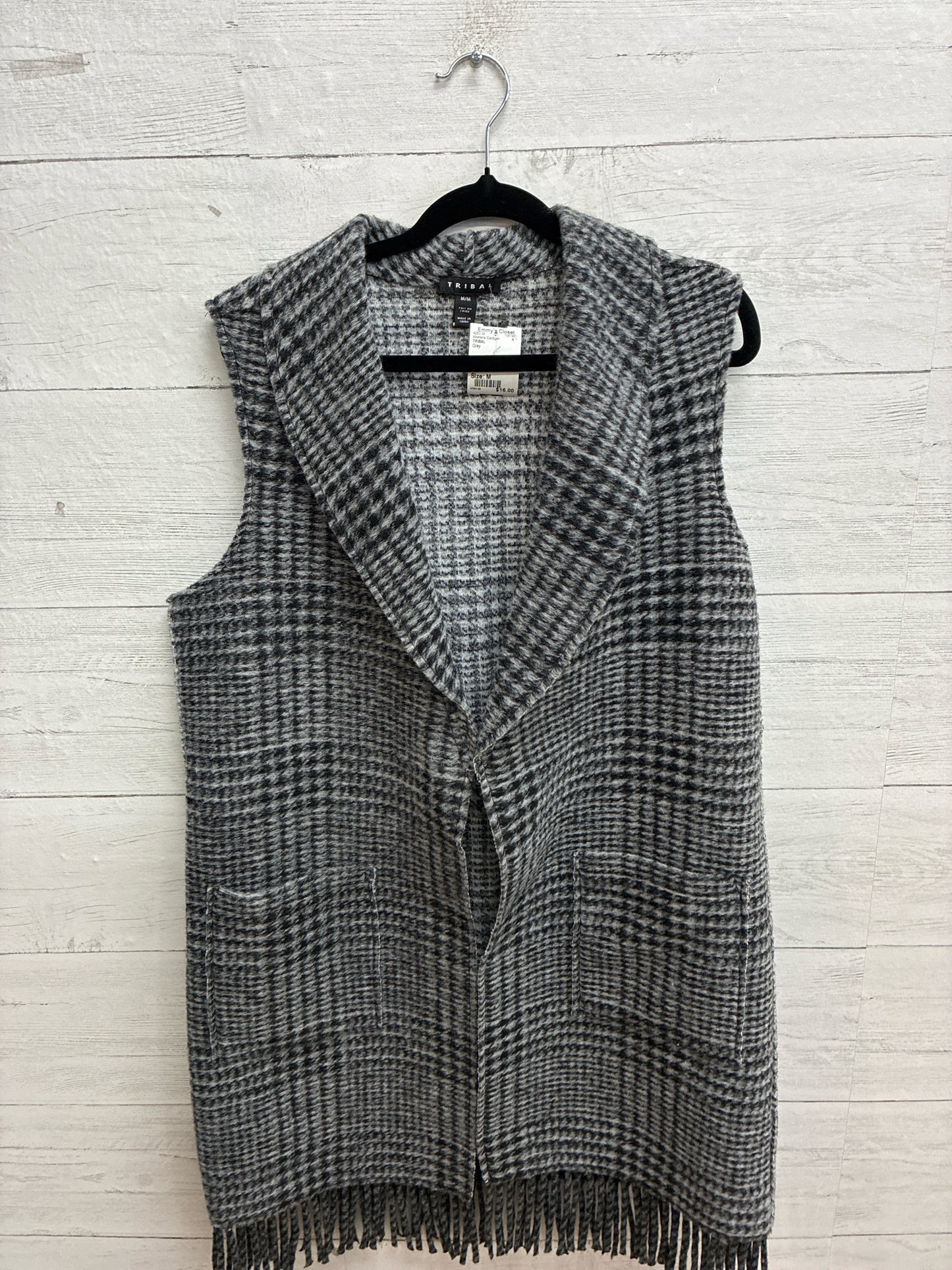 Size M TRIBAL Grey Womens Cardigan