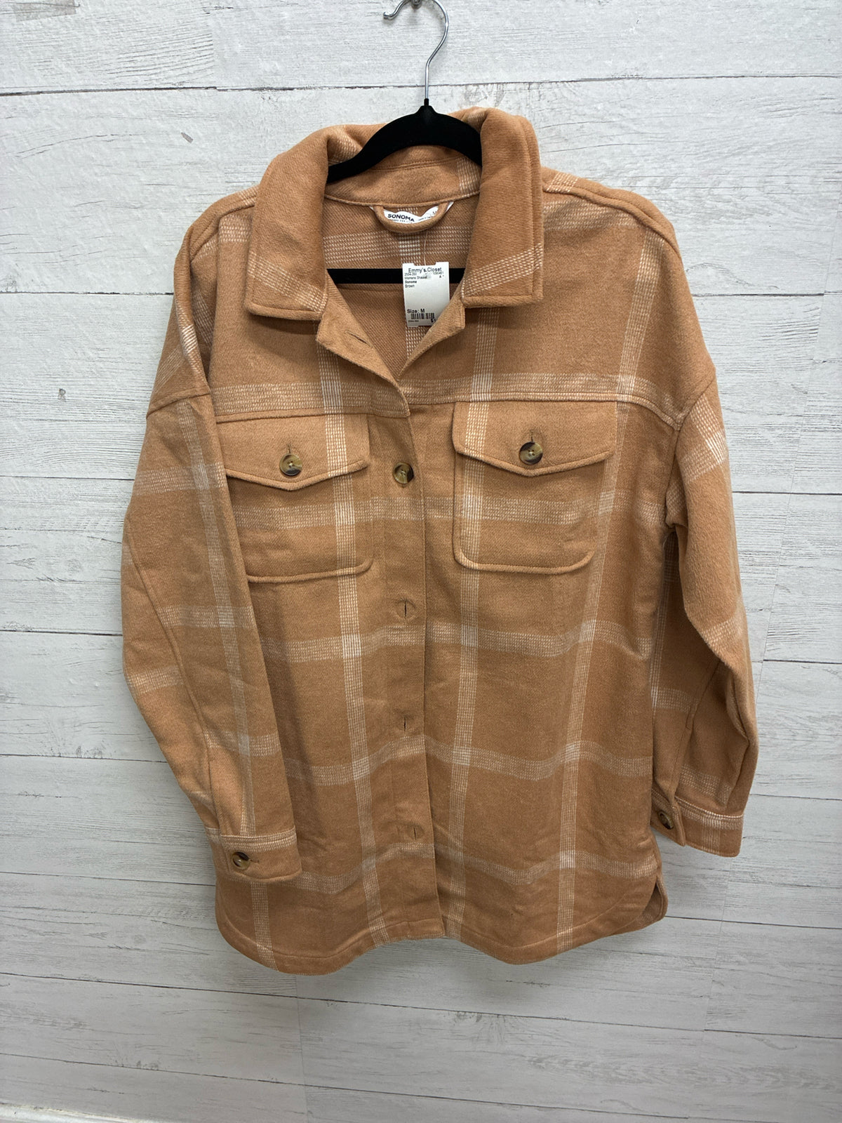 Size M Sonoma Brown Womens Shacket