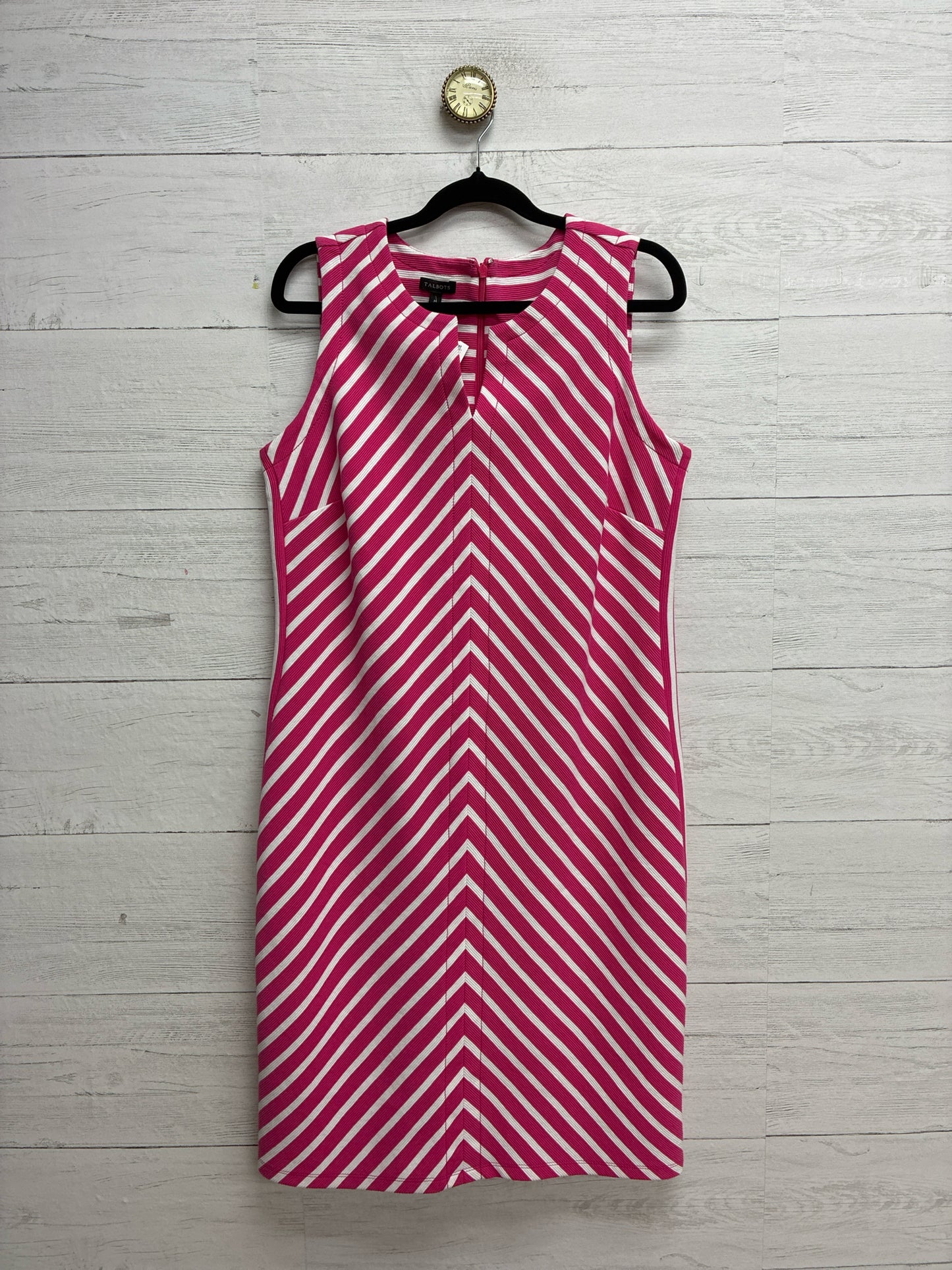 Size M Talbot's Pink/white Dress/Evening Wear
