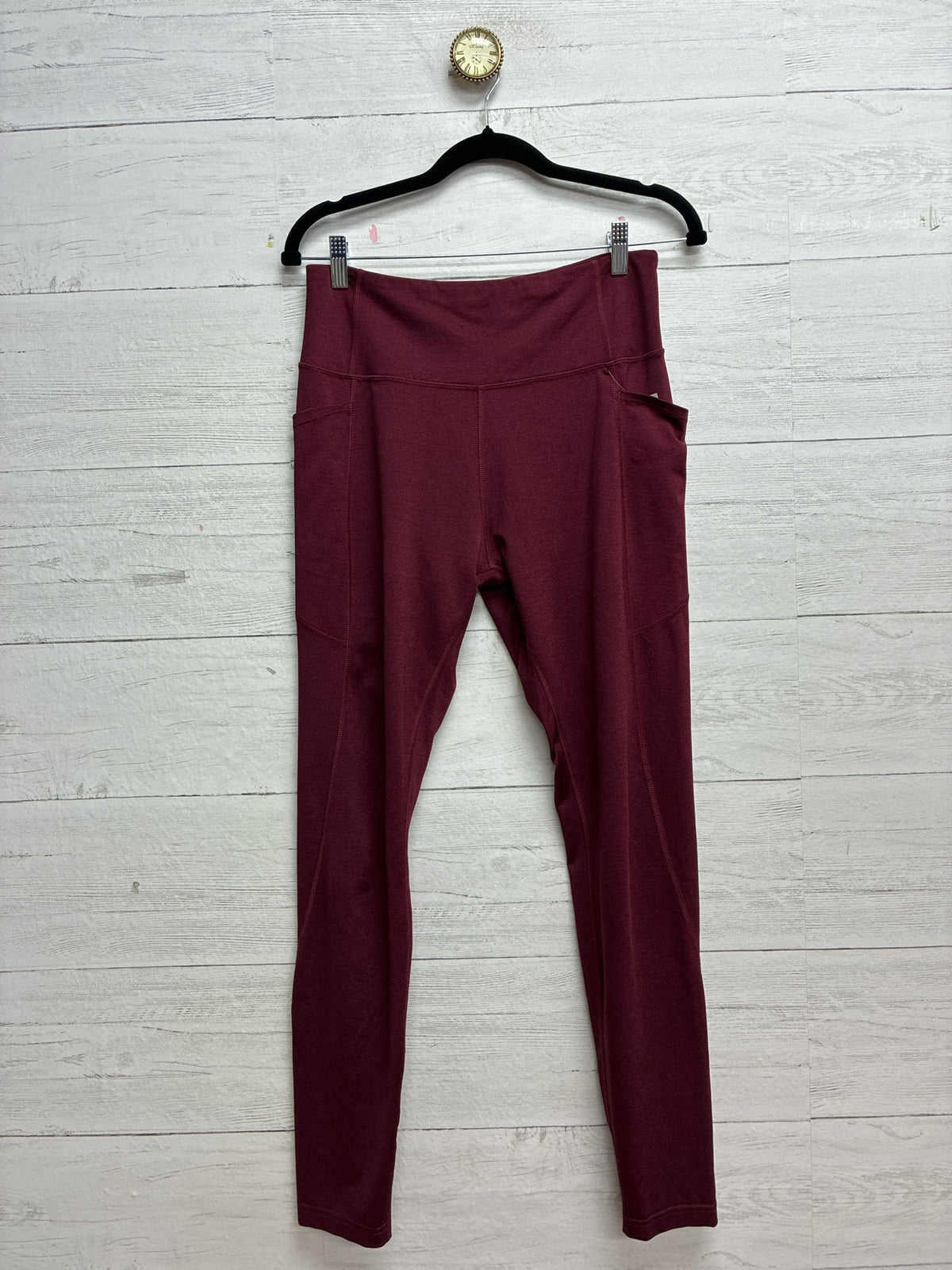 Size L Tek Gear Wine Womens Leggings