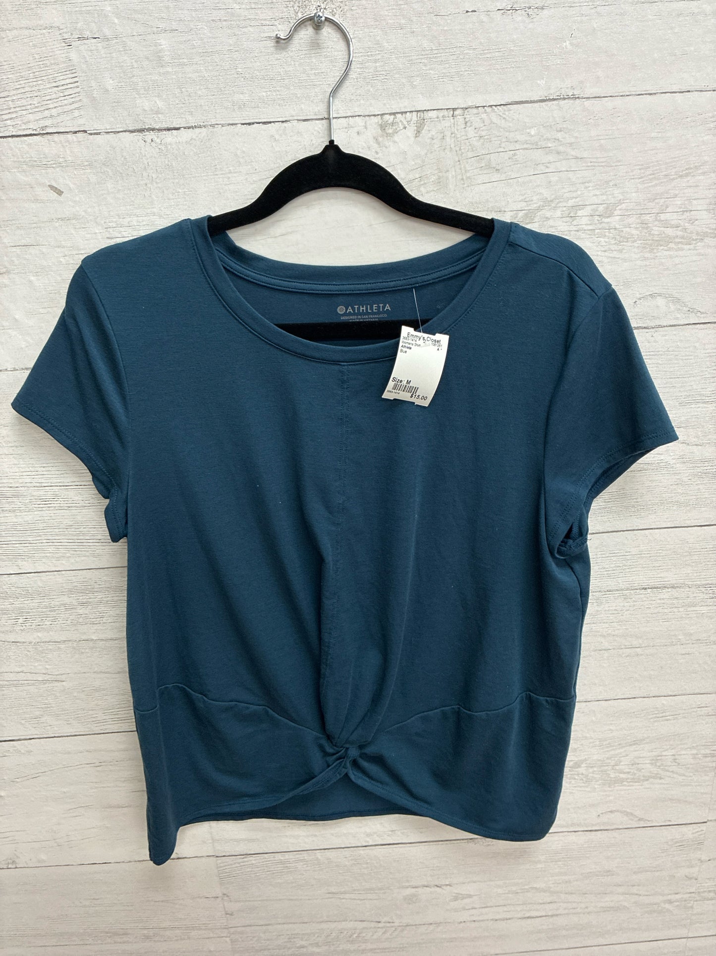 Size M Athleta Blue Womens Shirt