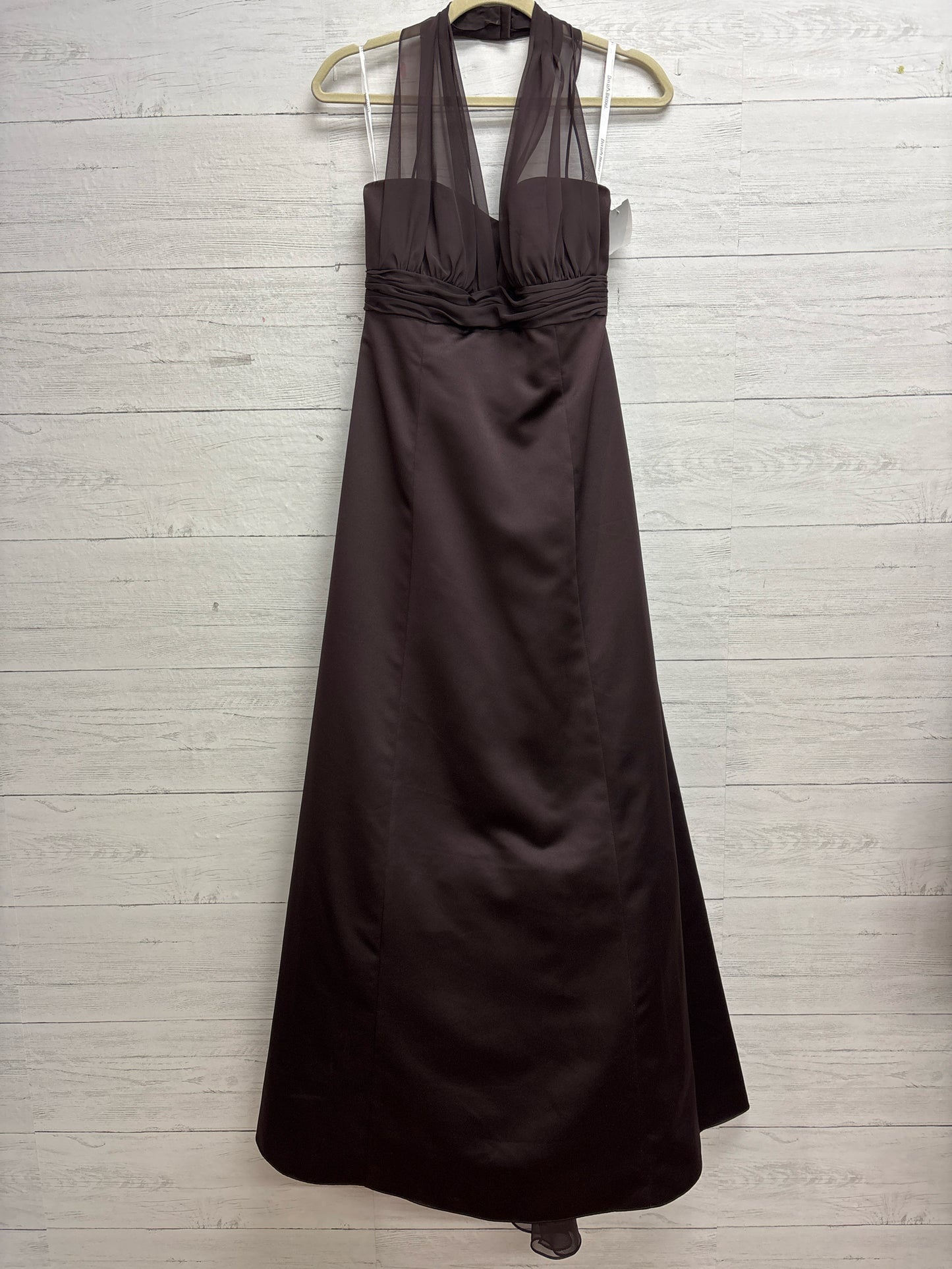 Size 10 Davids Bridal Brown Gown