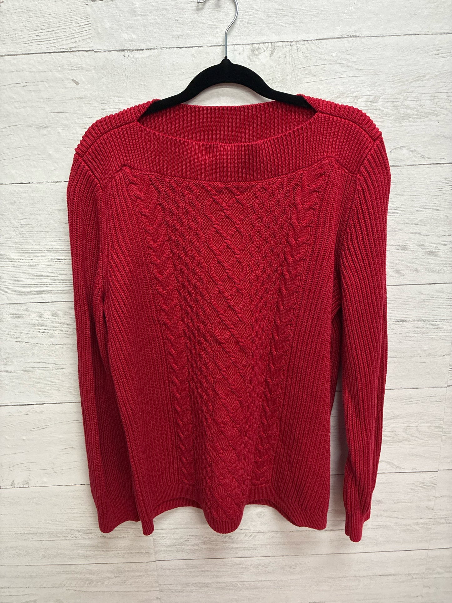 Size L Tommy Hilfiger Red Womens Sweater