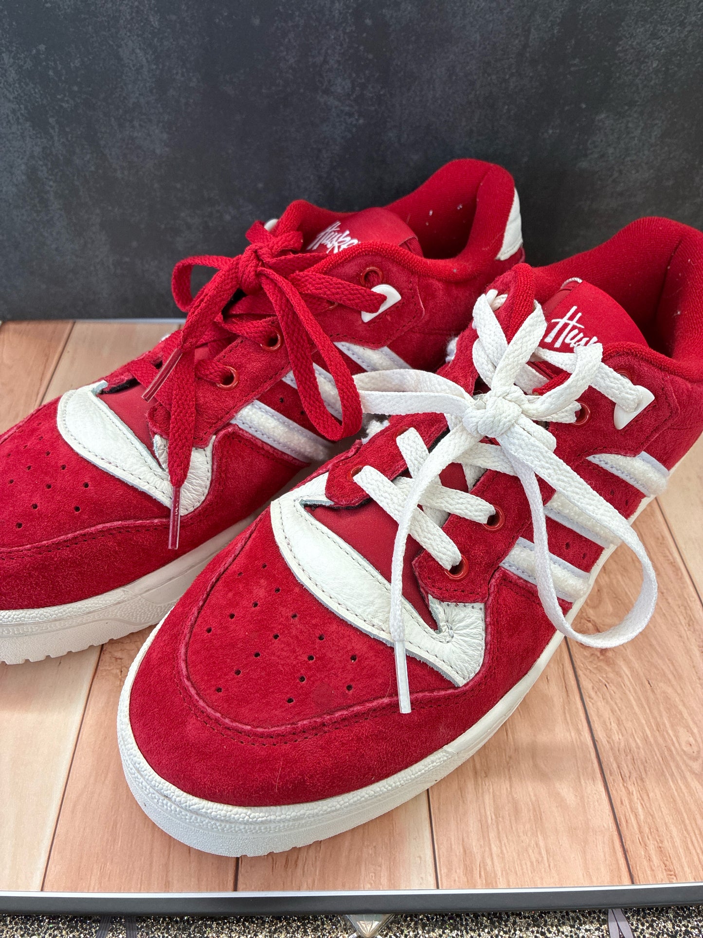 9 Adidas Red/White Mens Shoe