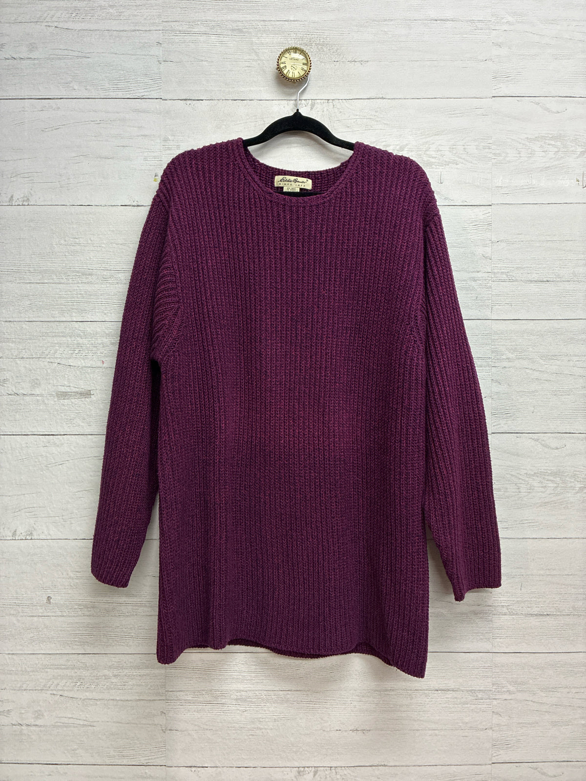 Size M Eddie Bauer Burgundy Womens Sweater