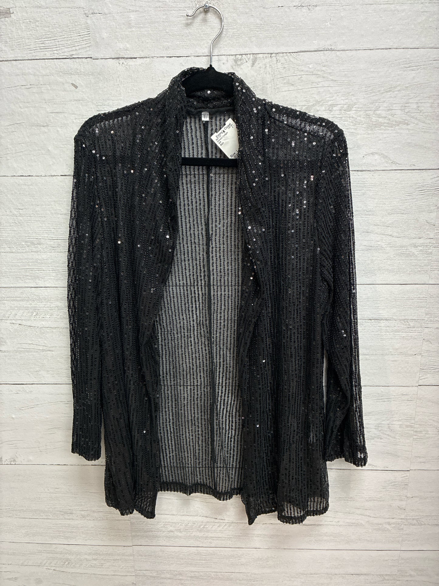 Size L N/A Black Womens Cardigan