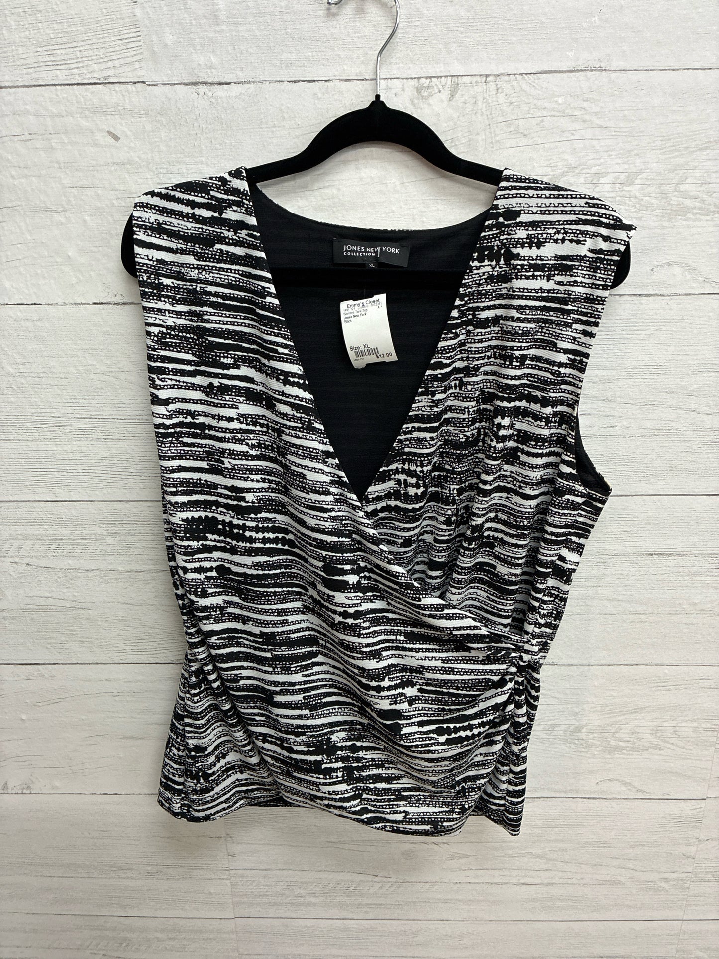 Size XL Jones New York Black Womens Tank-Top