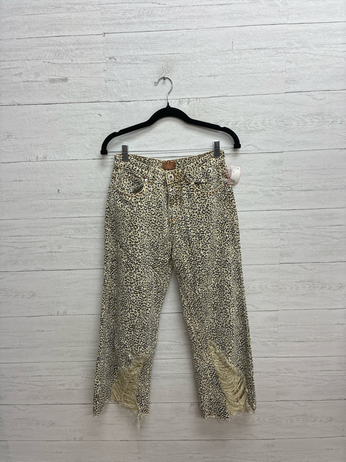 Size S POL Tan/Black Womens Jeans