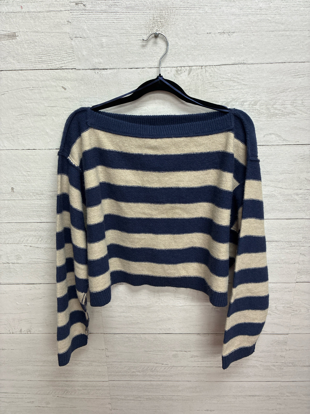 Size S J.O.A blue/tan Womens Sweater