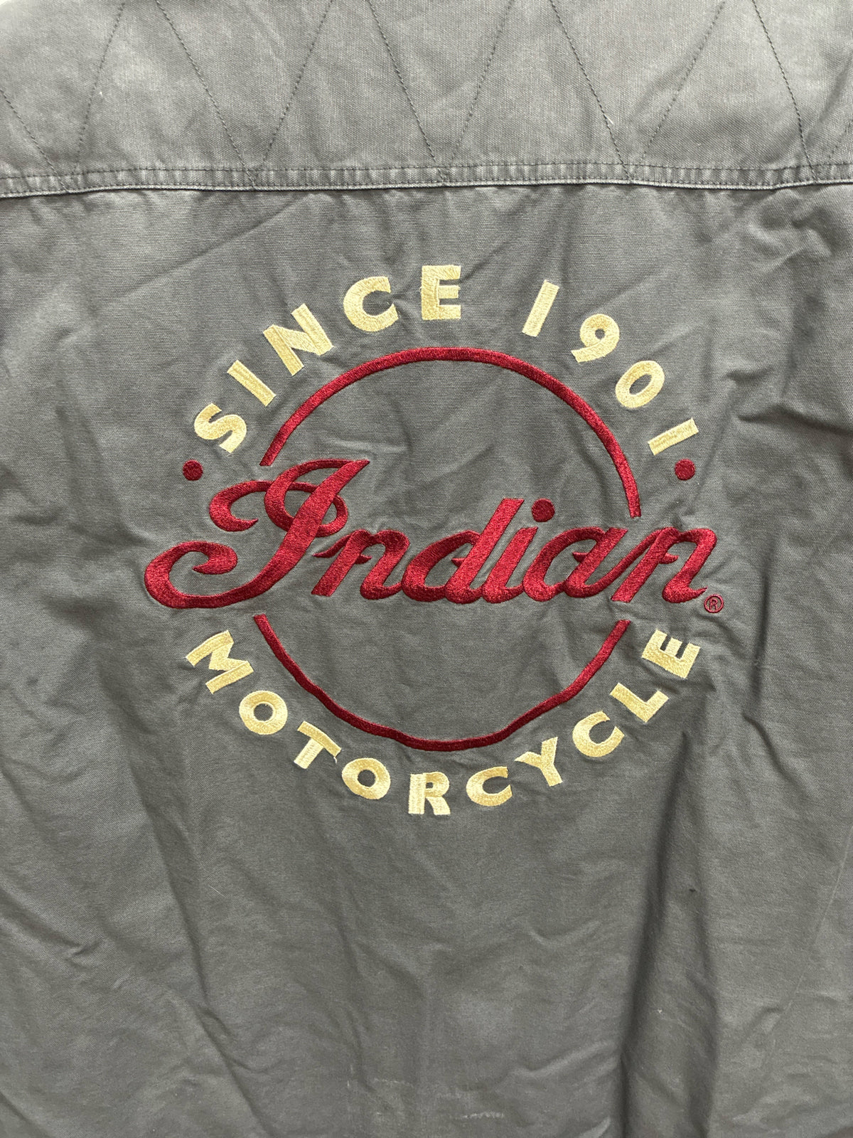 Size 2xl Indian Motorcycles Grey Mens Vest