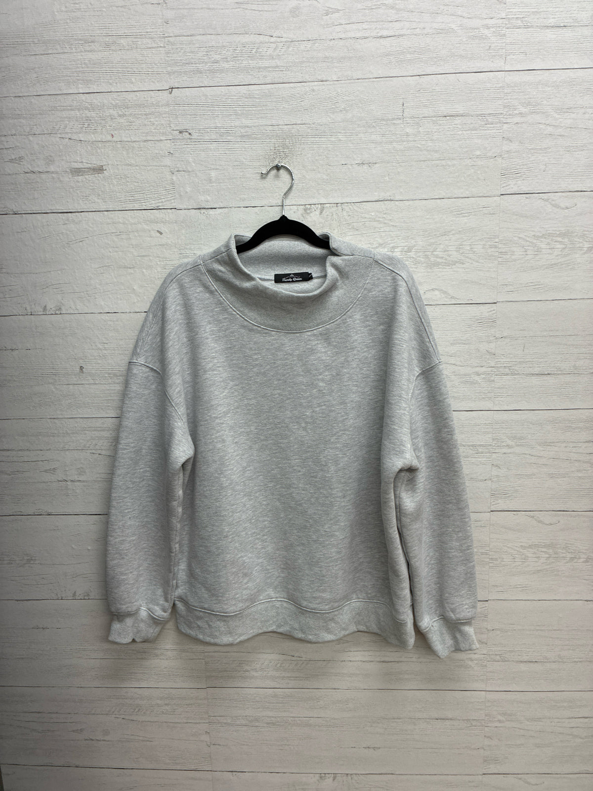 Size L Trendy Queen Grey Womens Sweatshirt
