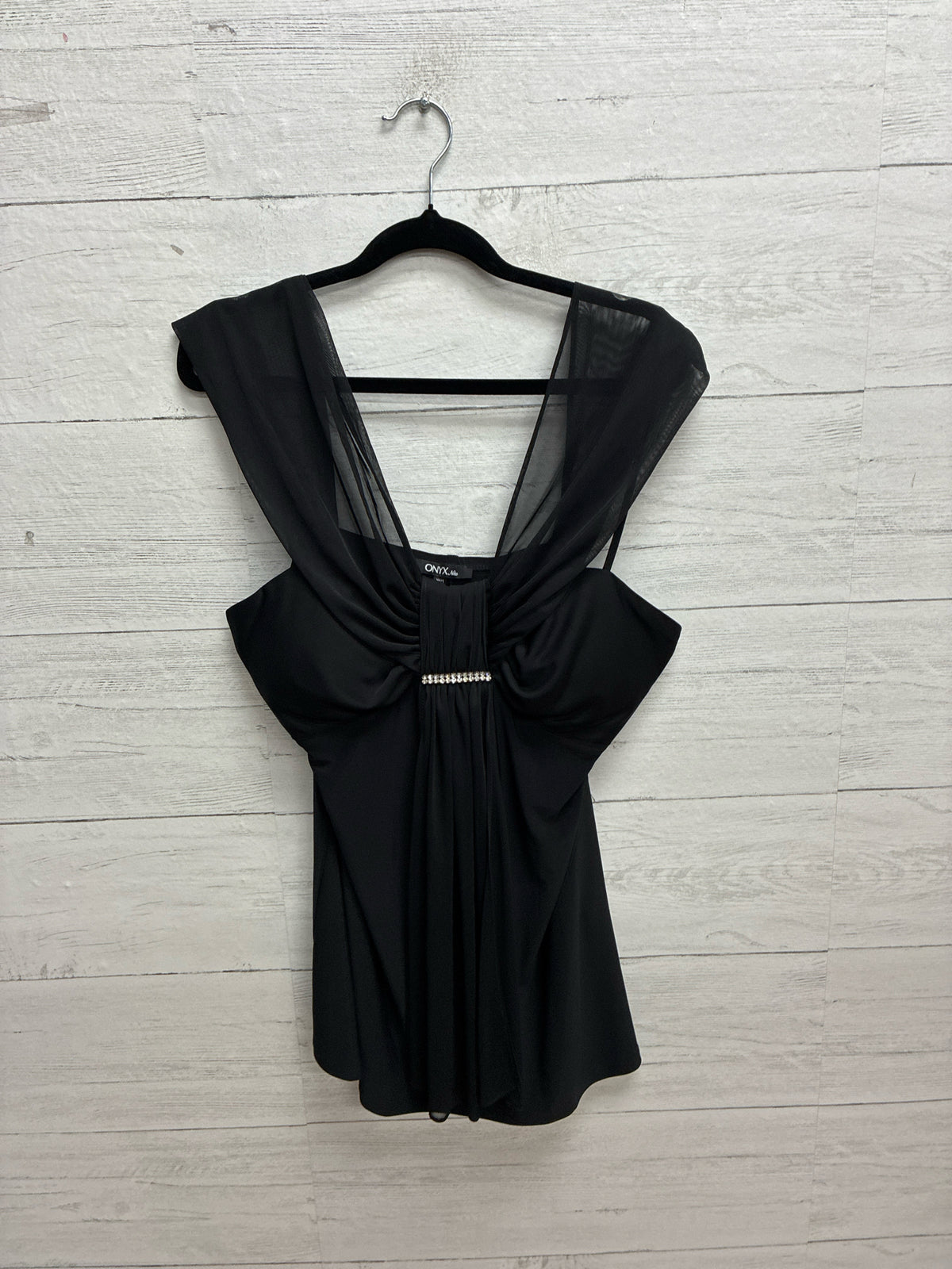 Size L ONYX nite Black Womens Shirt