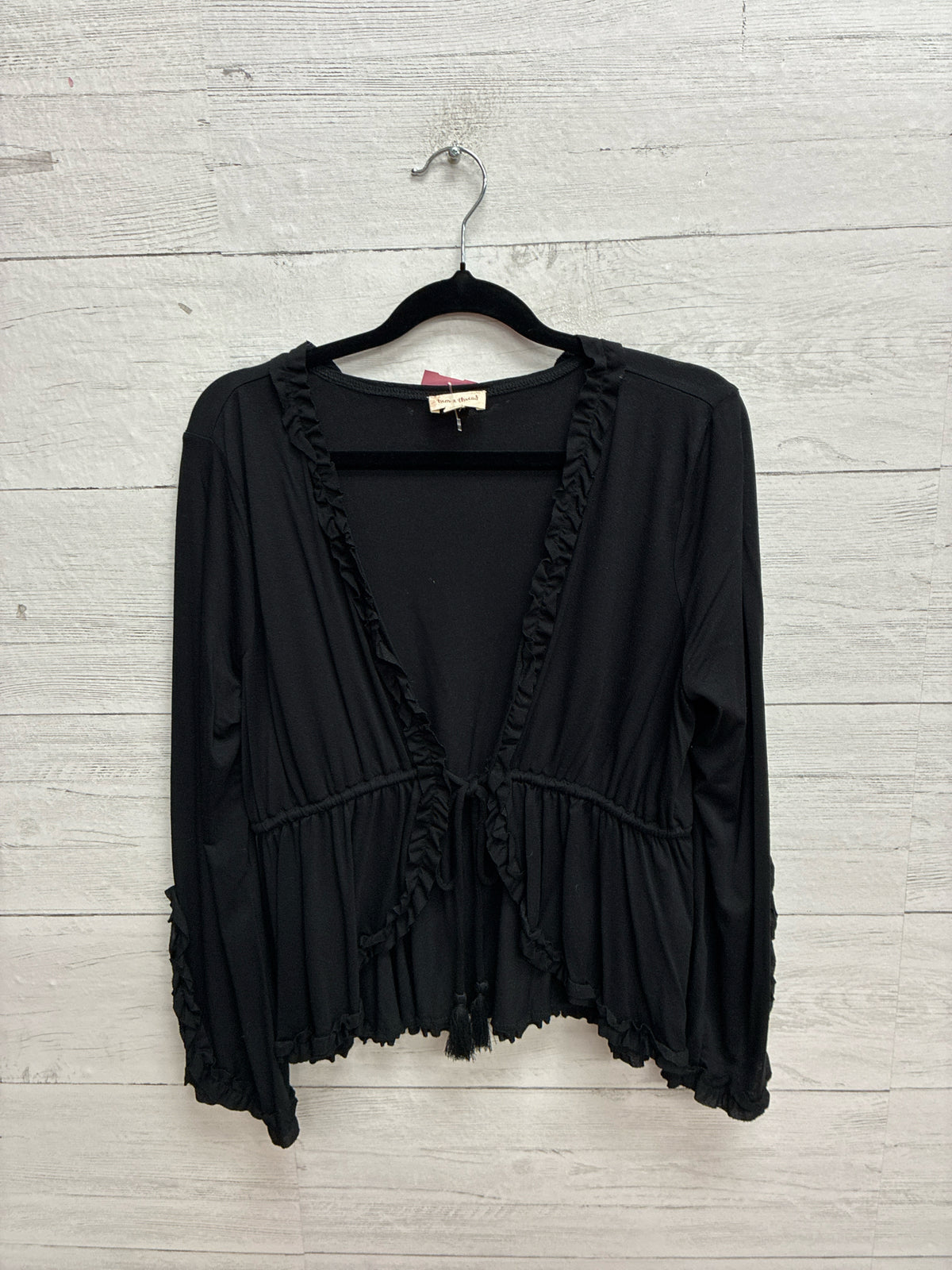 Size S Hem & Thread Black Womens Shirt