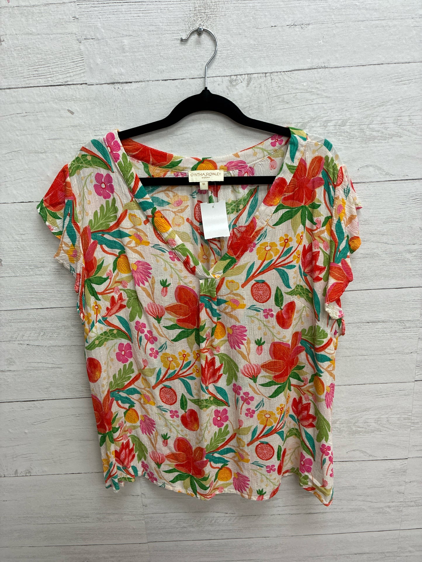 Size 1X cynthia Rowley Orange Womens Shirt