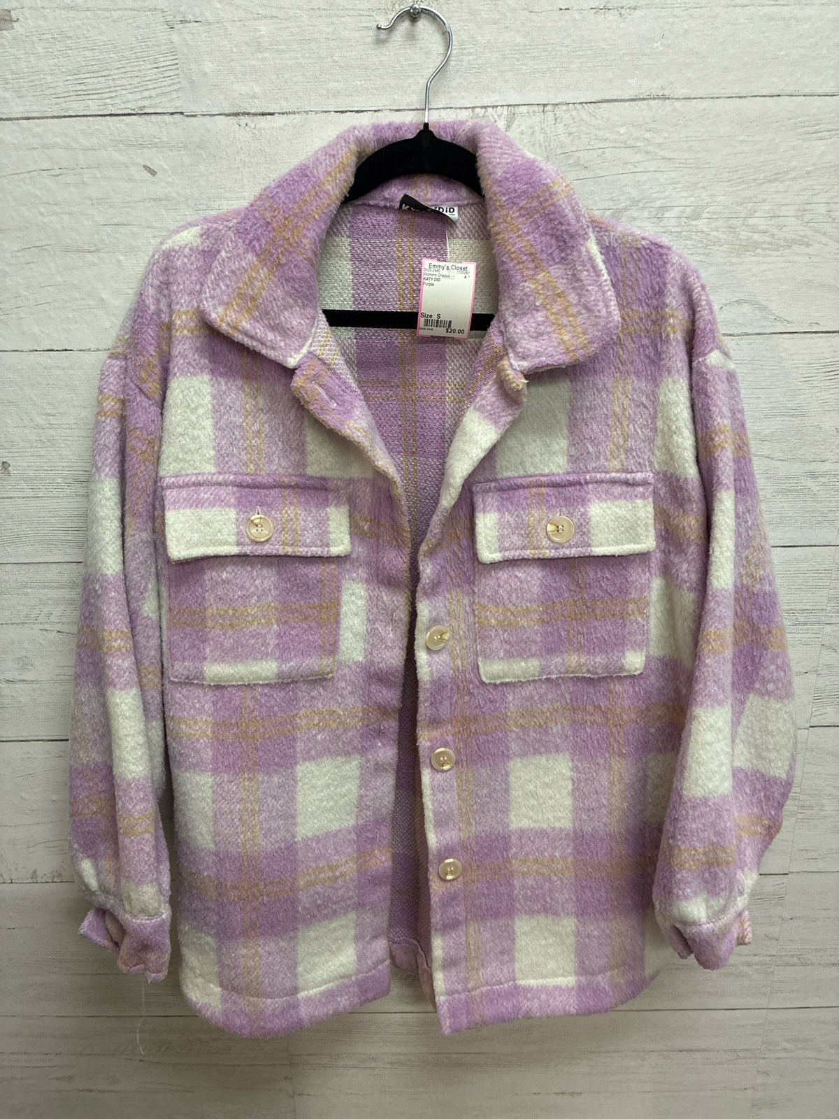 Size S KATY DID Purple Womens Shacket