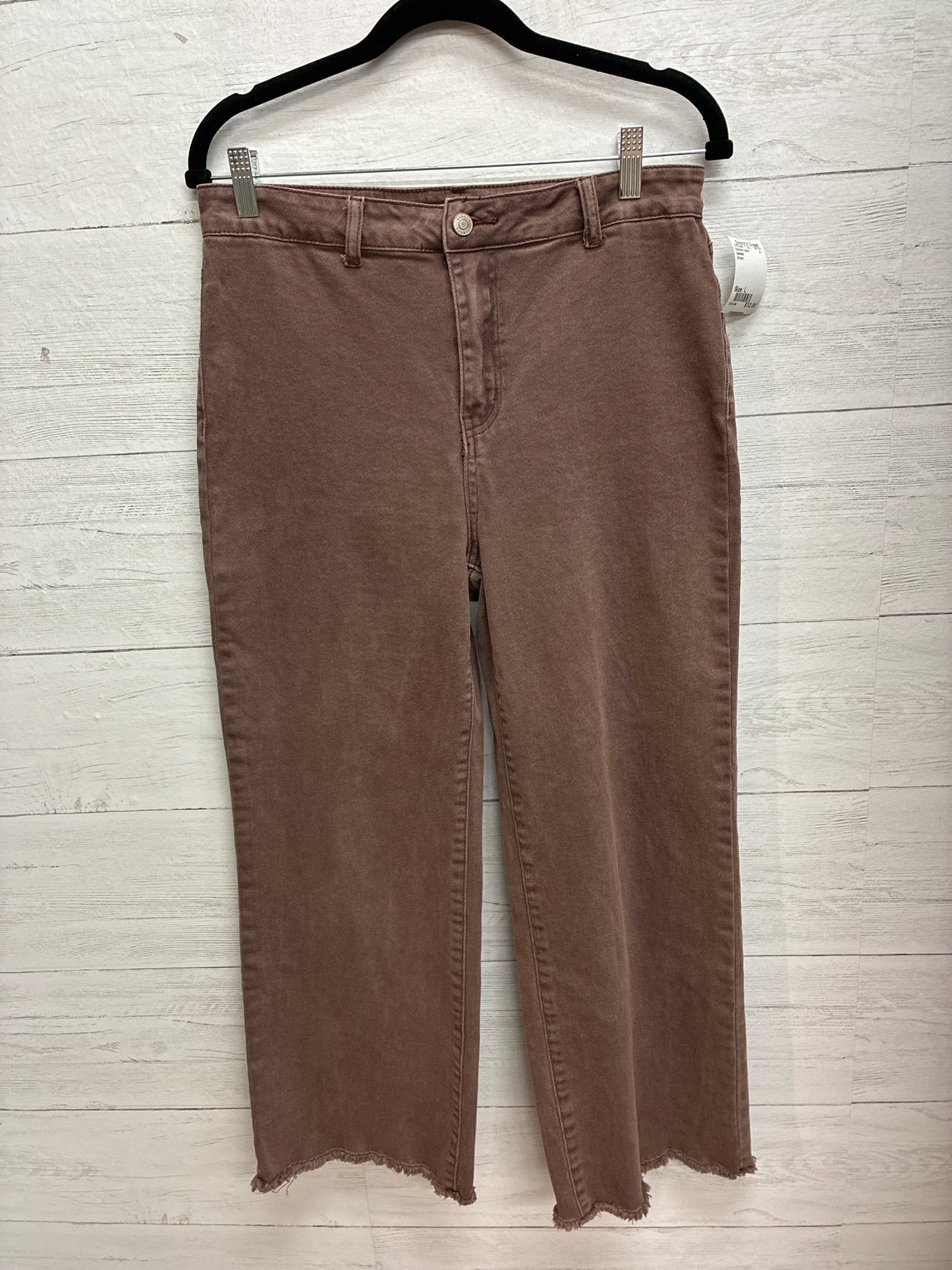 Size L Zenana Brown Womens Jeans