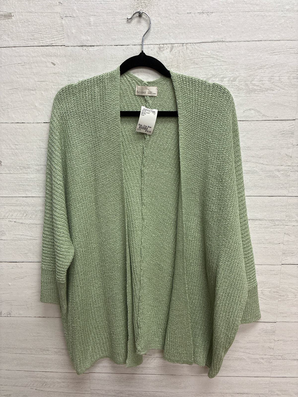 Size One Size BECOOL Green Womens Sweater