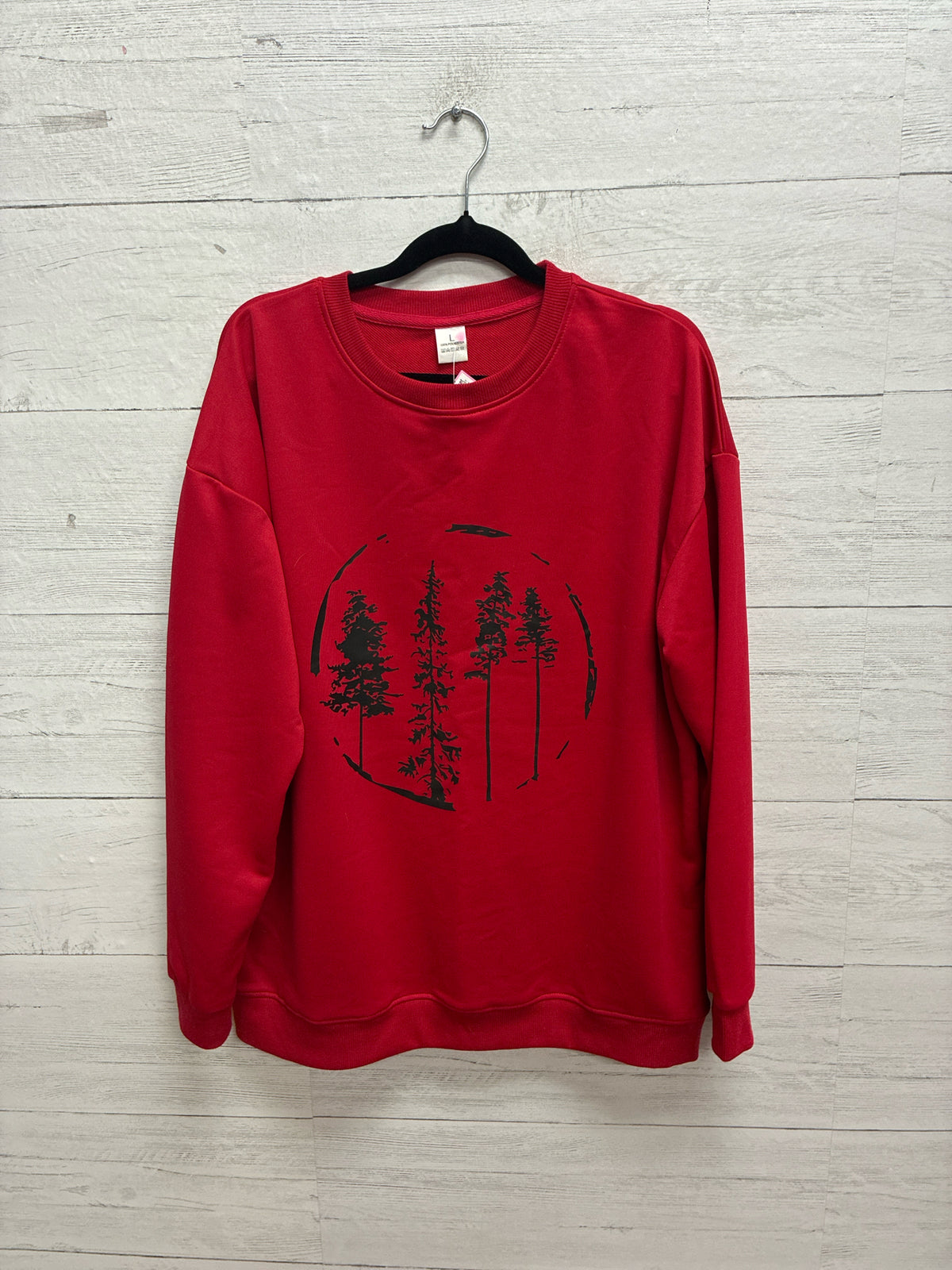 Size L Red Womens Sweatshirt