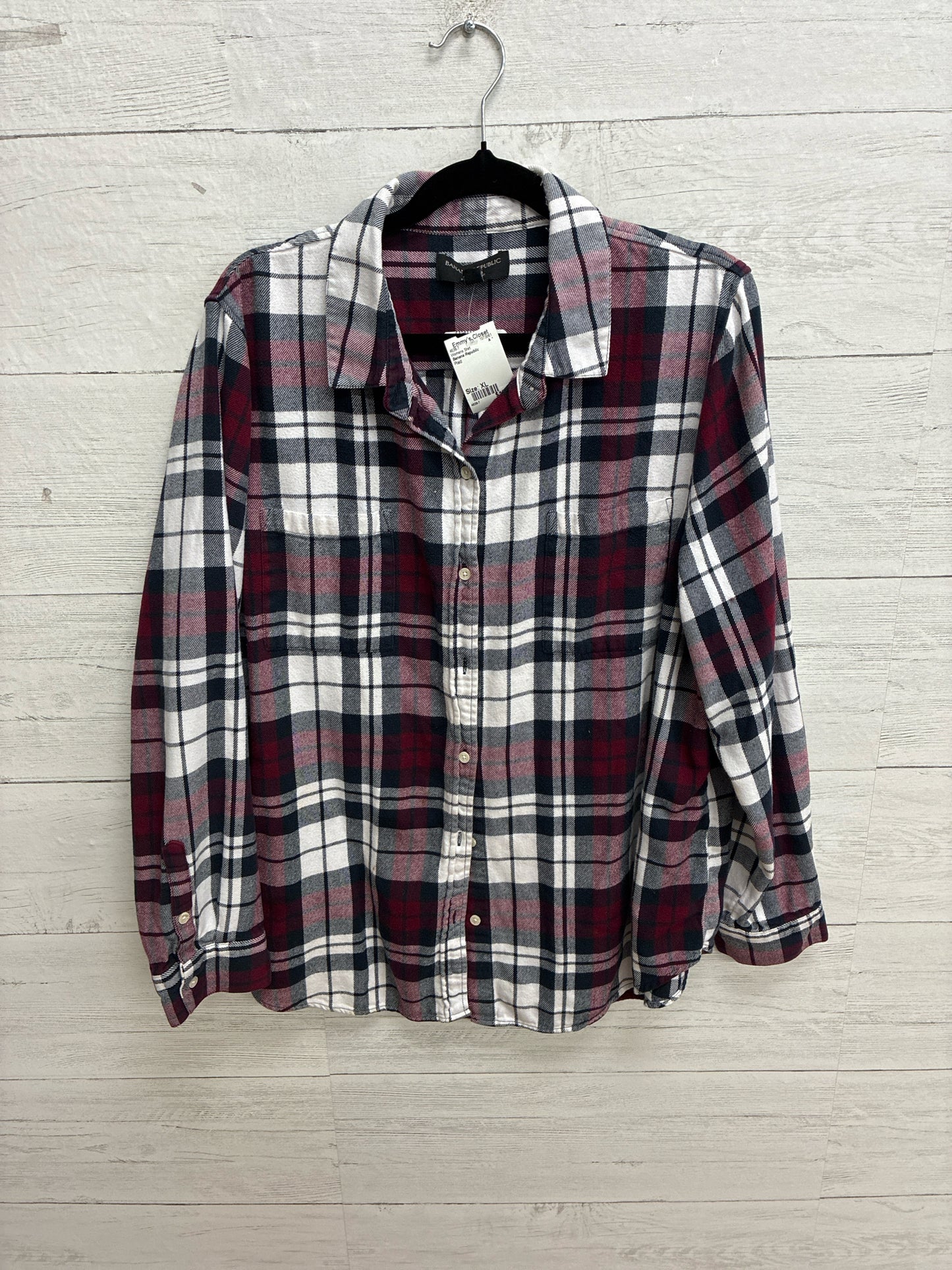 Size XL Banana Republic Plaid Womens Shirt