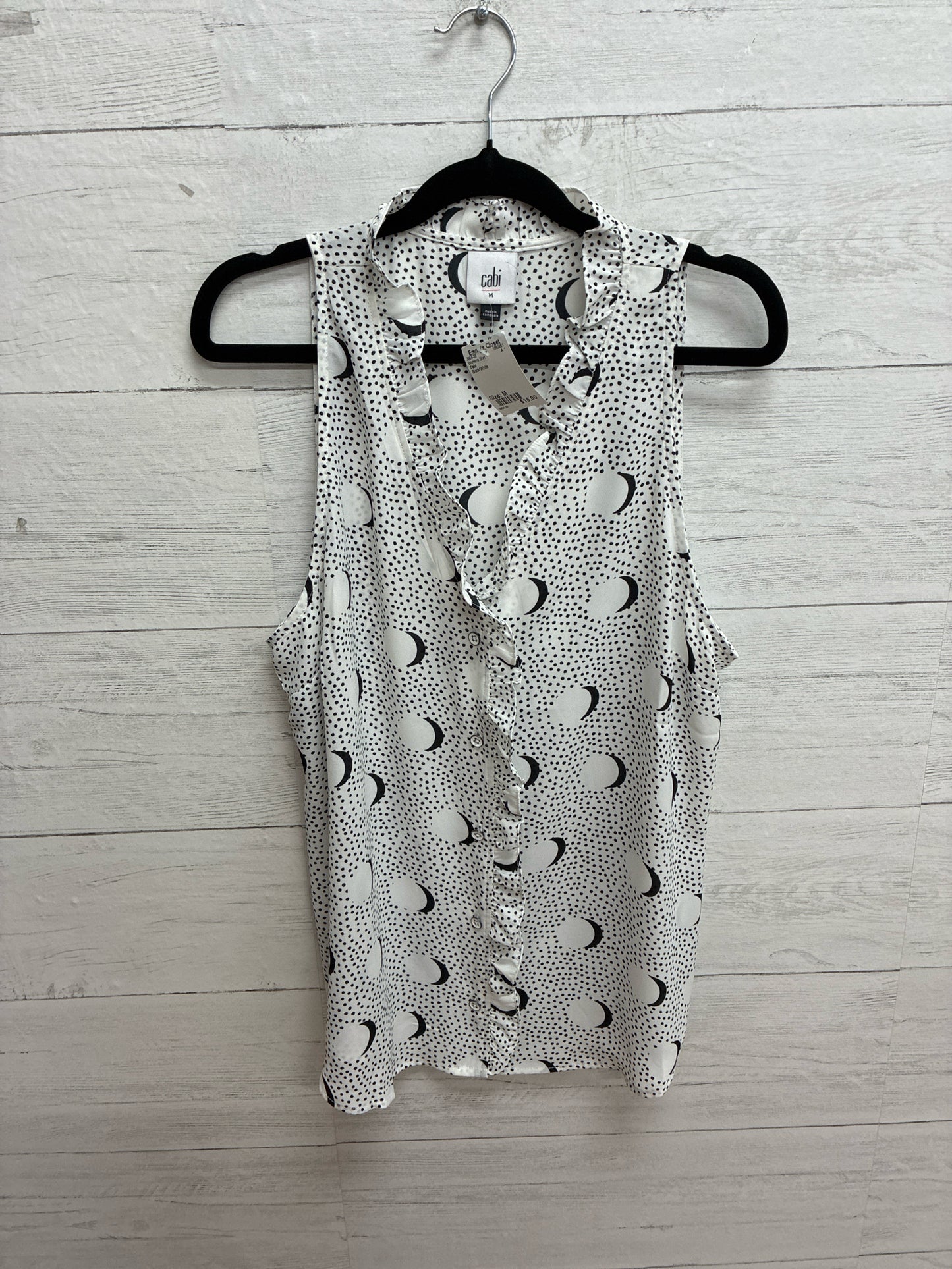 Size M Cabi Black/White Womens Shirt