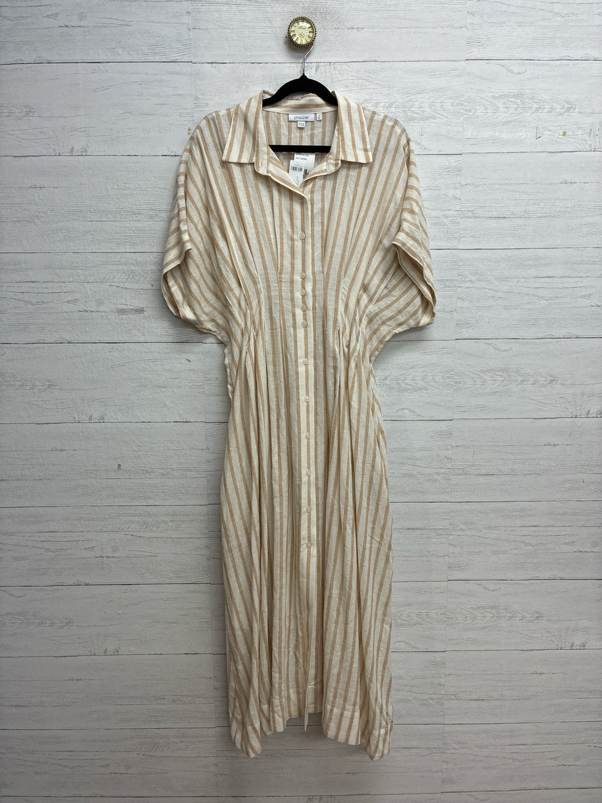 Size 1 Chico's WHITE/TAN Dress/Evening Wear