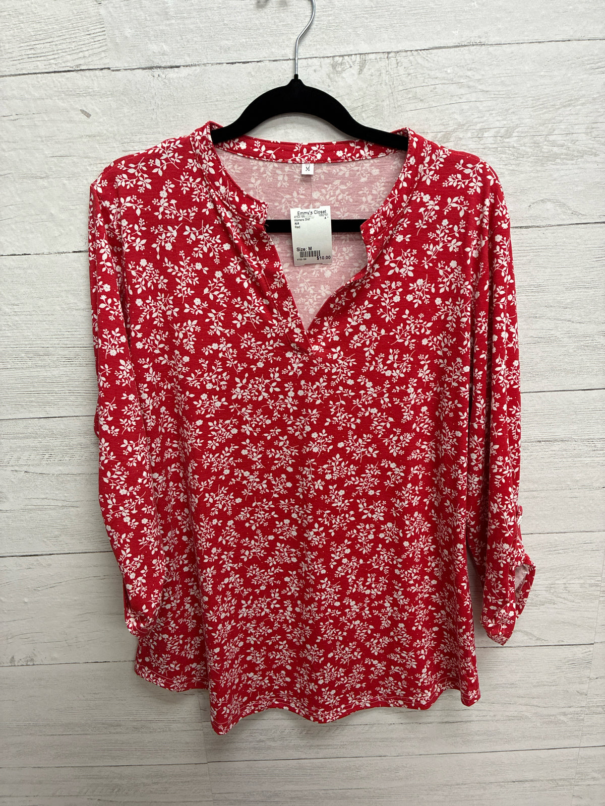 Size M N/A Red Womens Shirt
