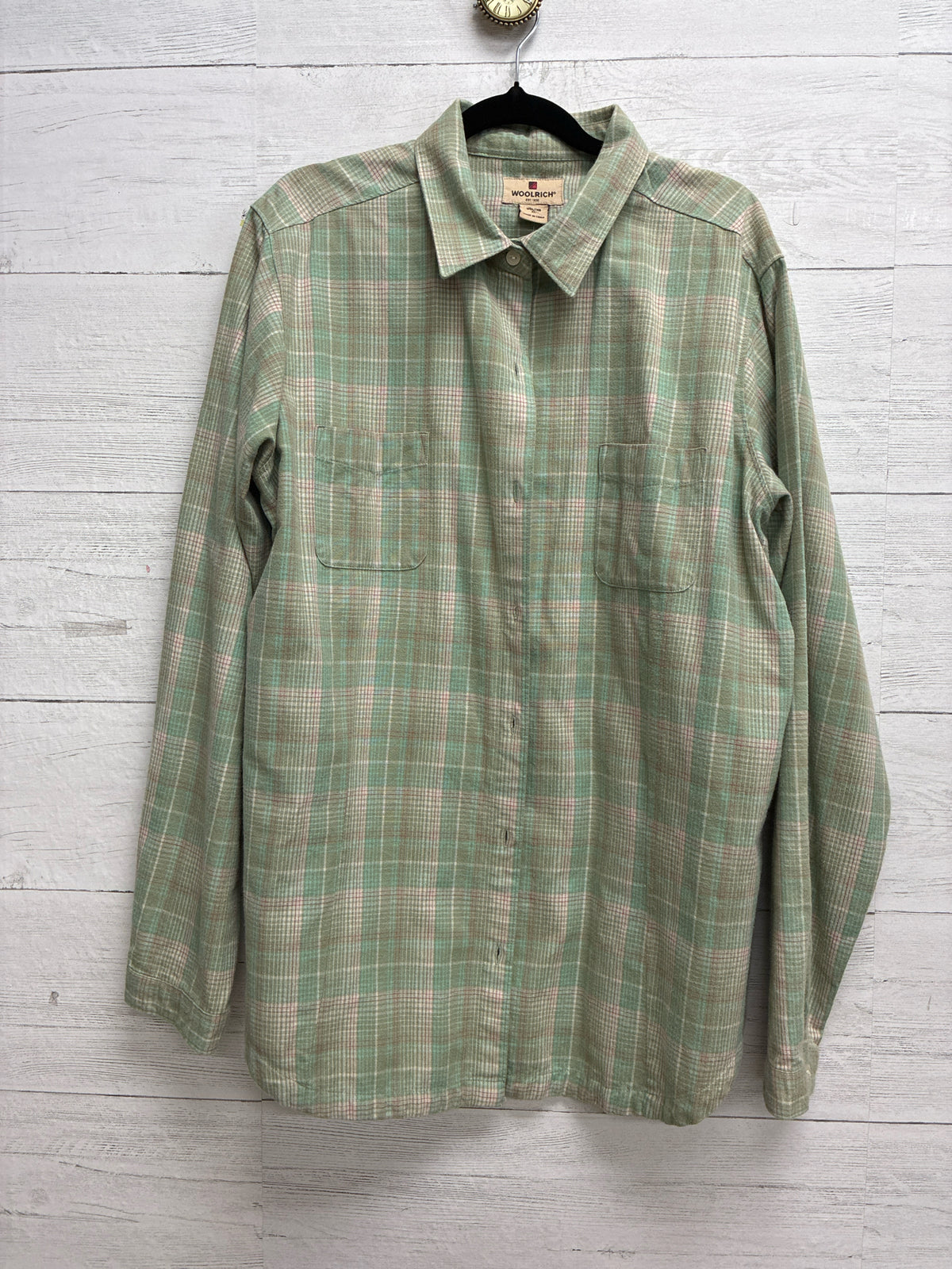 Size XL Woolrich Green Womens Shirt