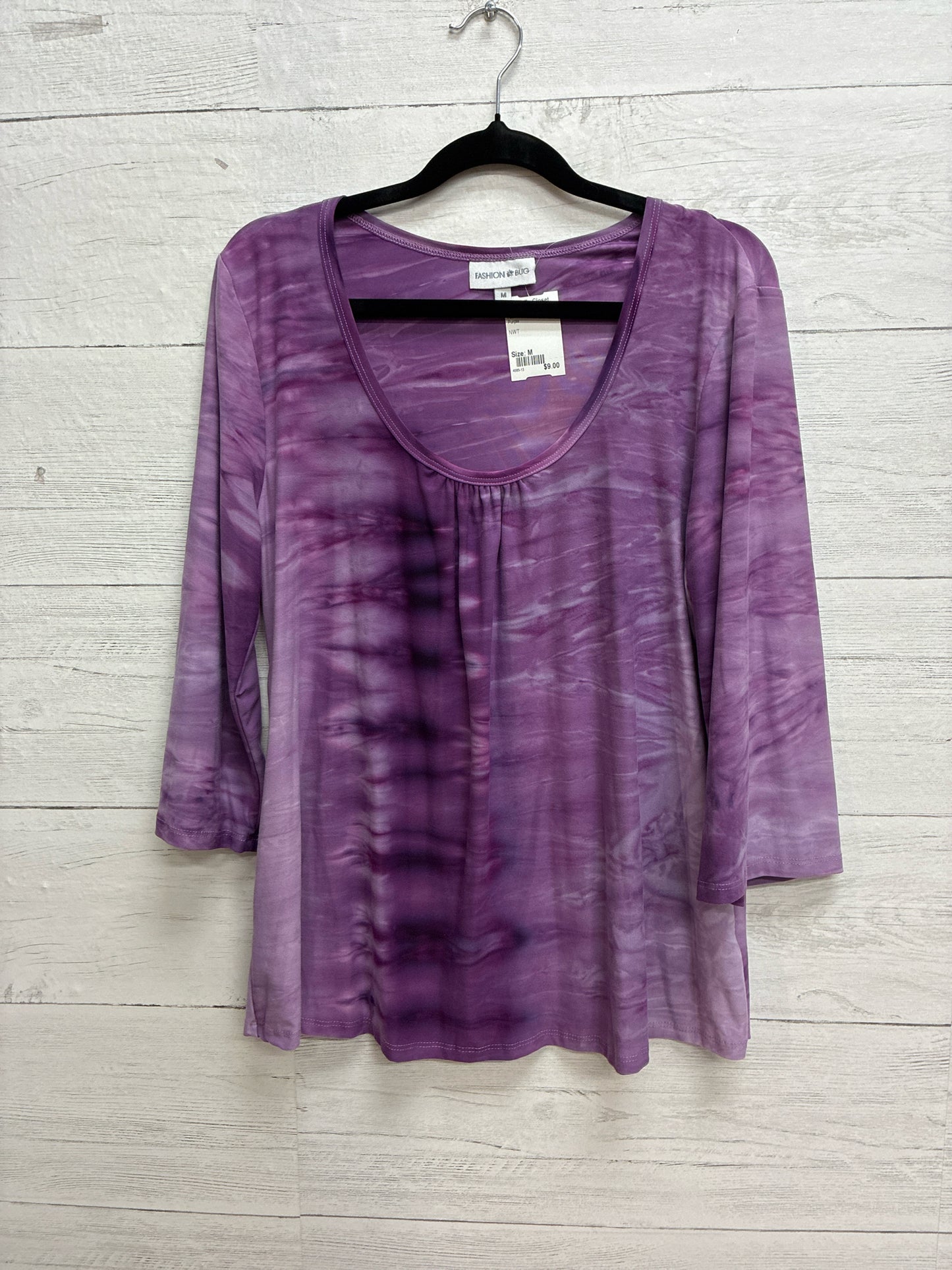 Size M Fashion Bug Purple Womens Shirt