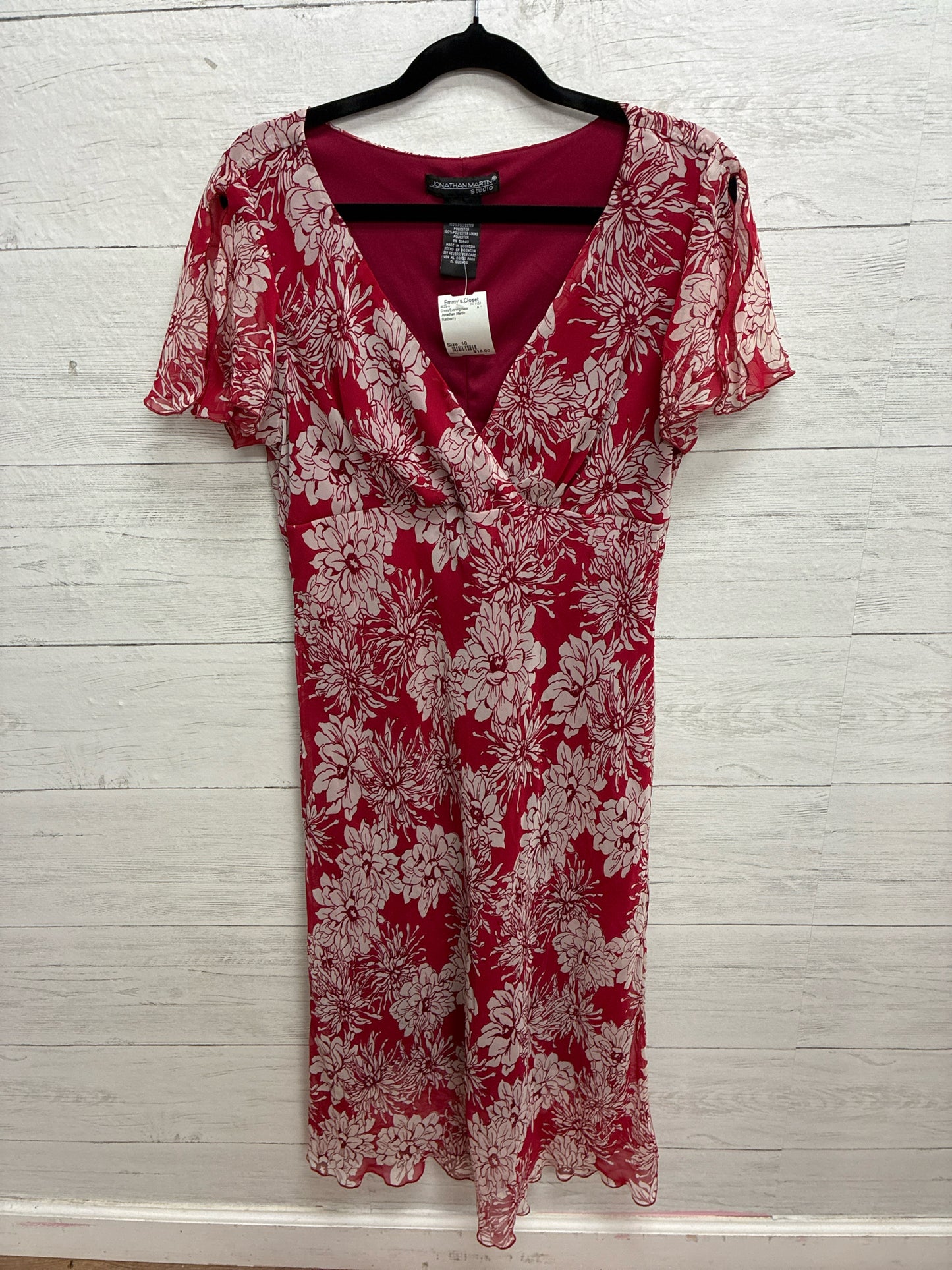 Size 10 Jonathan Martin Rasberry Dress/Evening Wear
