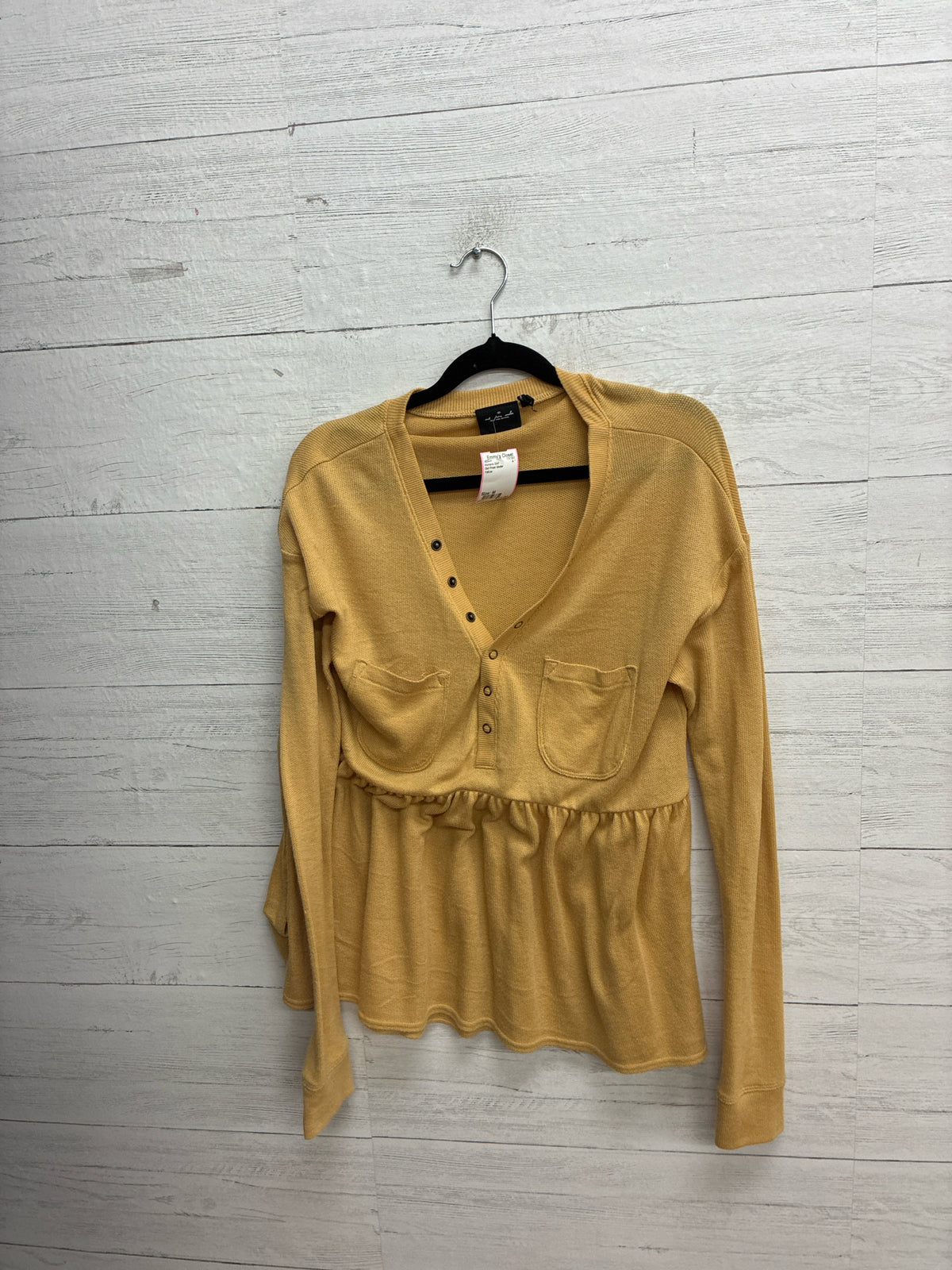 Size M Out From Under Yellow Womens Shirt