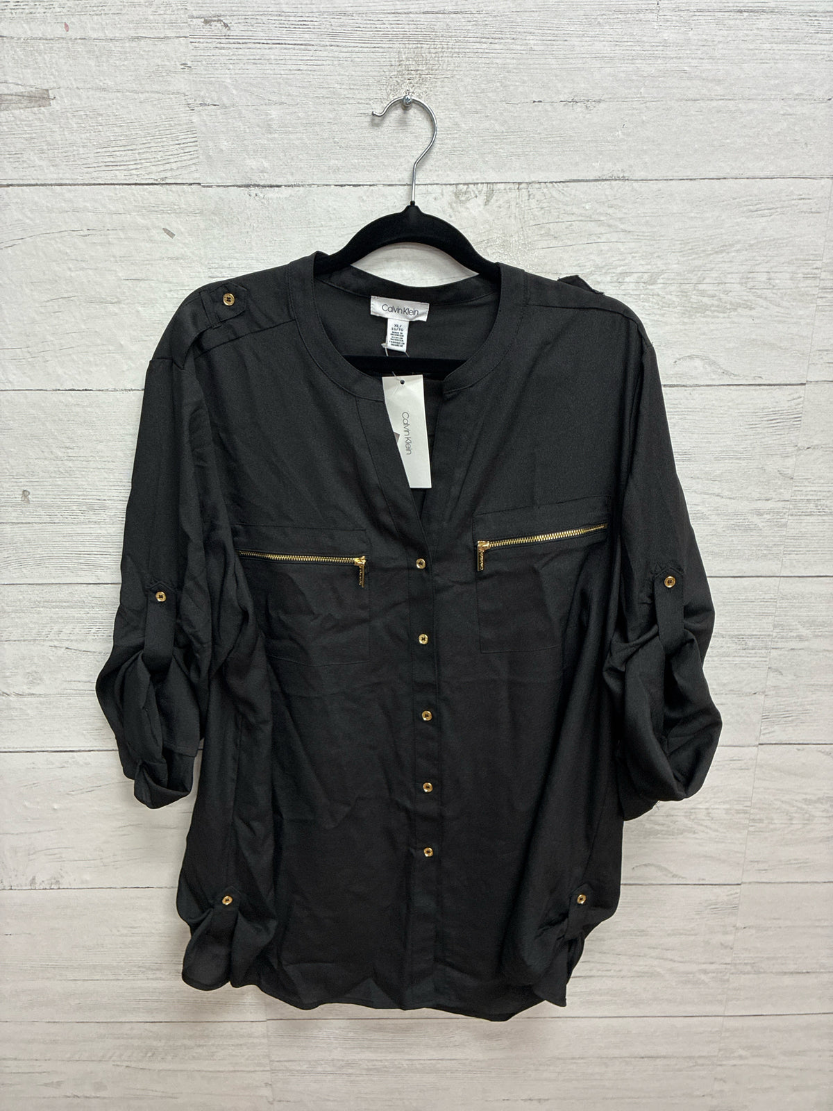 Size XL Calvin Klein Black Womens Shirt