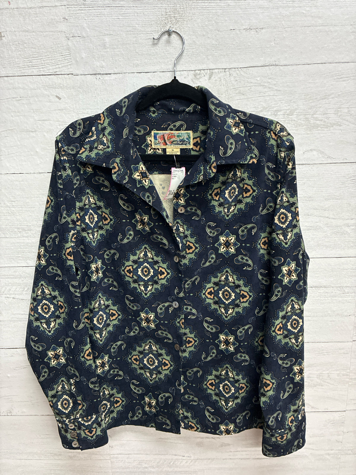 Size M La Cabana Navy Womens Shirt