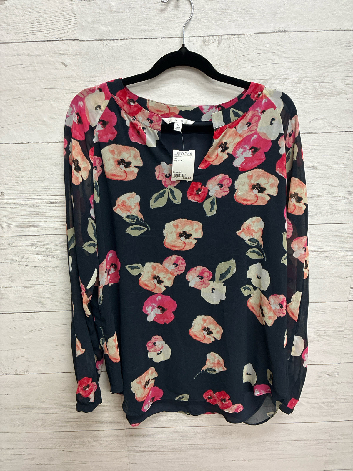 Size M Cabi Navy Womens Shirt
