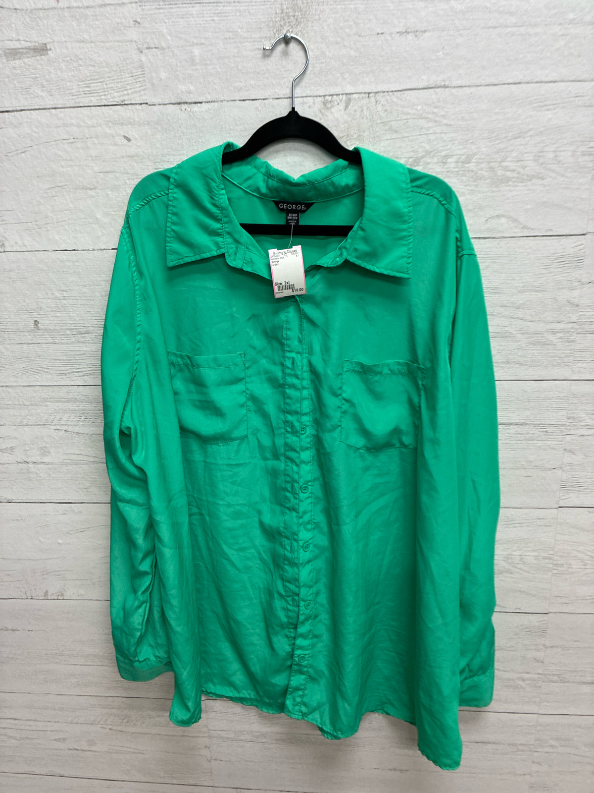 Size 2xl George Green Womens Shirt