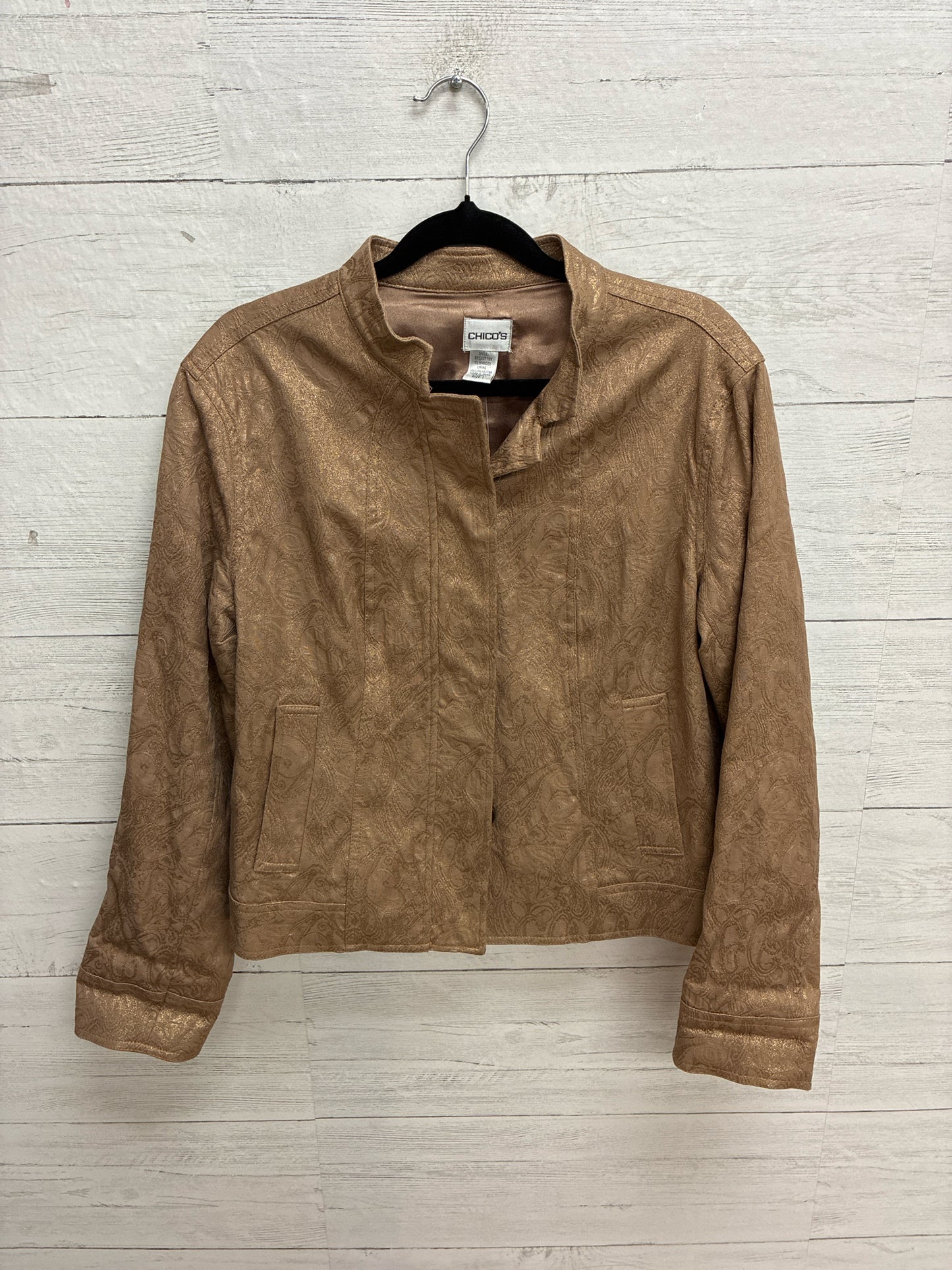 Size 1 Chico's Gold Womens Jacket