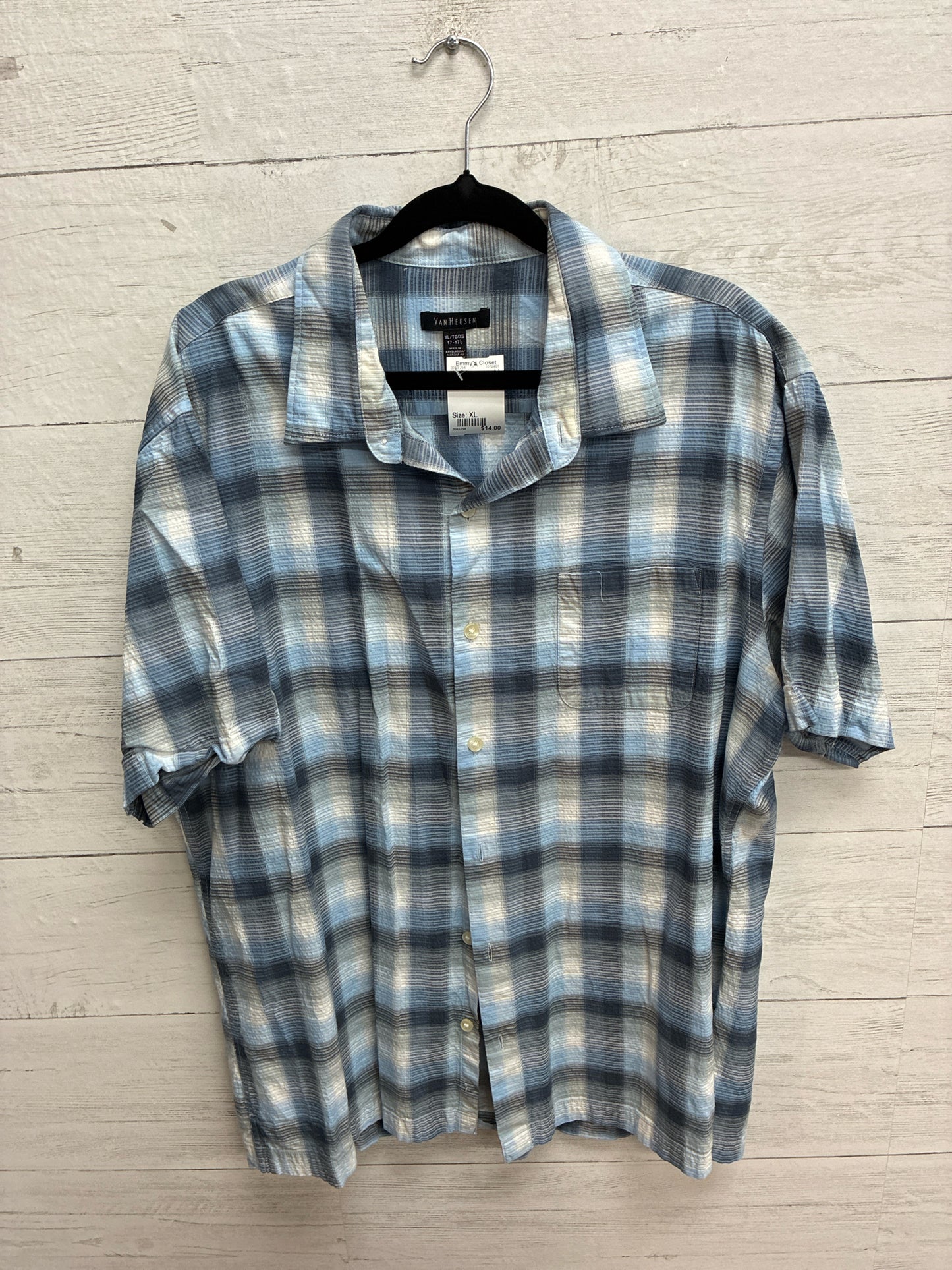 Size XL Van Heusen Blue Mens Shirt