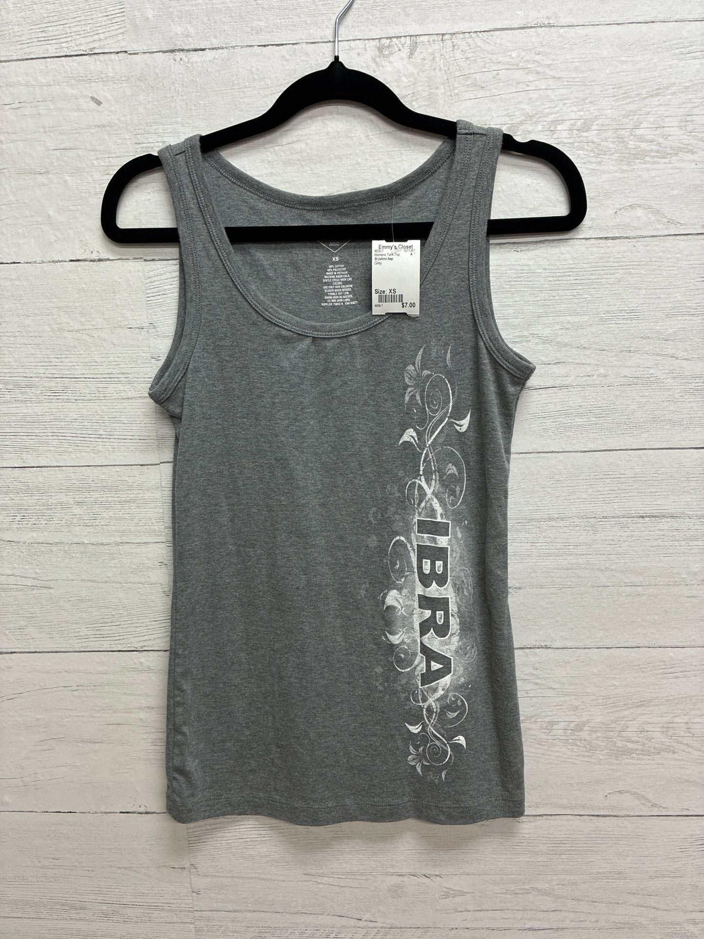 Size XS St johns bay Grey Womens Tank-Top